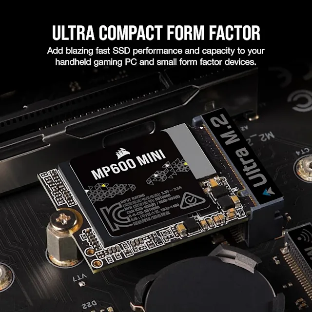 Corsair 2TB Mp600 2230 Pcie Gen 4.0 X4 NVMe