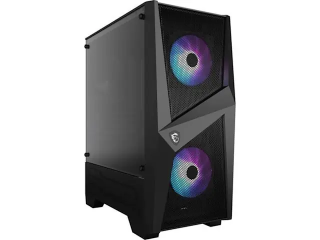 MSI Mag Pano M100r Pz Micro ATX Tg X2 Argb Fan X4 Black