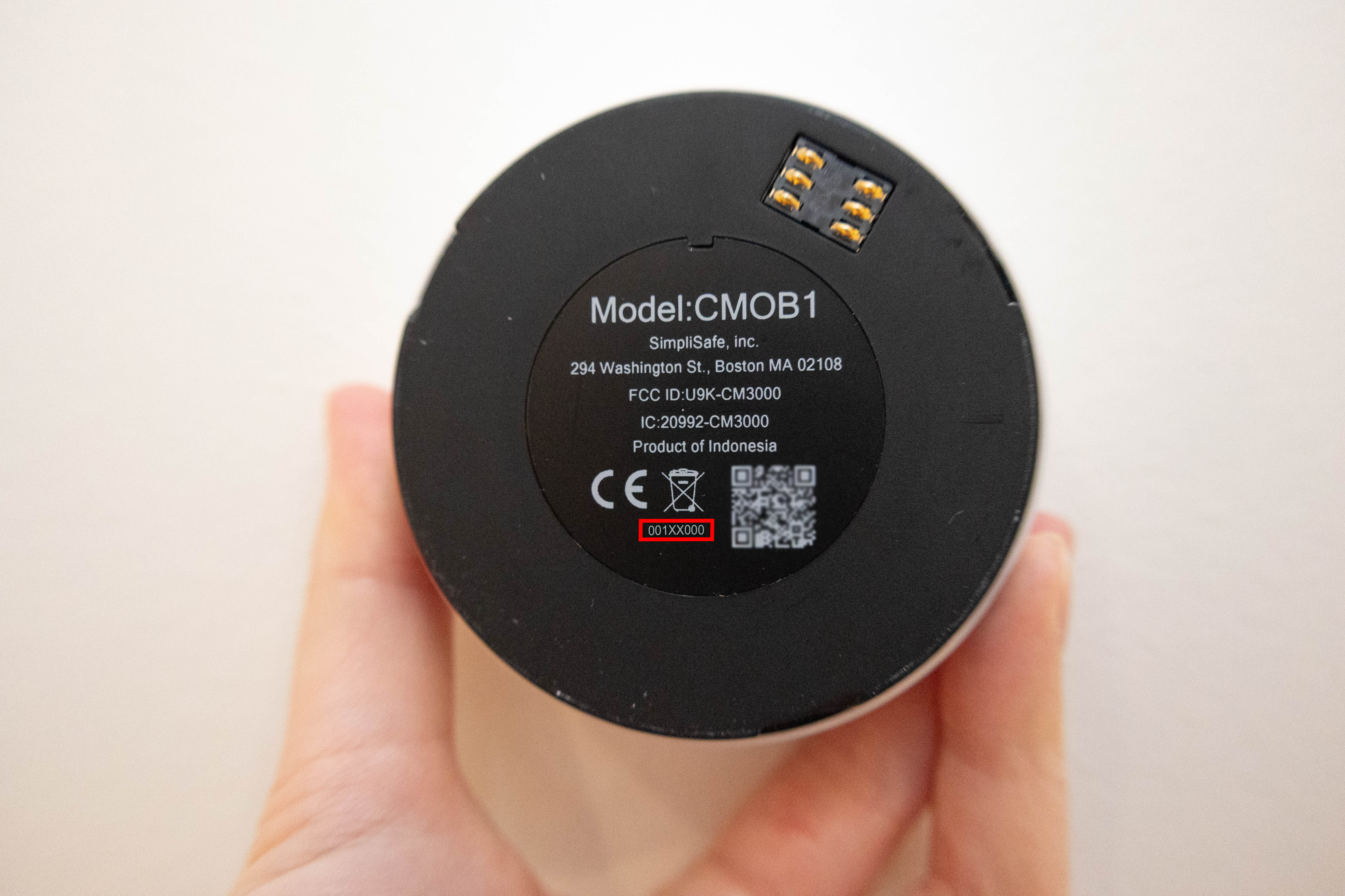 Serial number can be located on the back of the camera lens