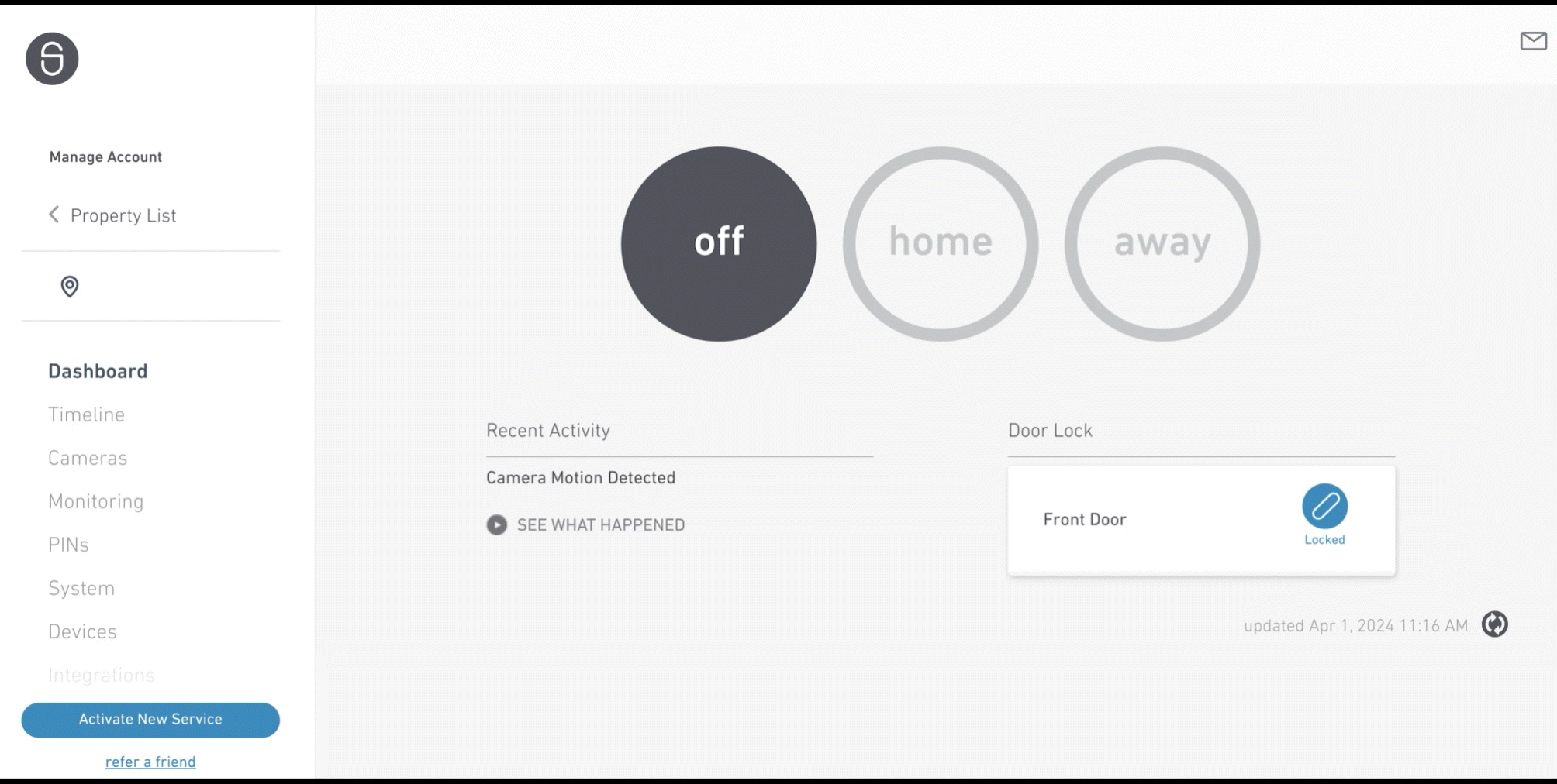 The steps below for downloading a monitoring certificate illustrated within the SimpliSafe® Online Account