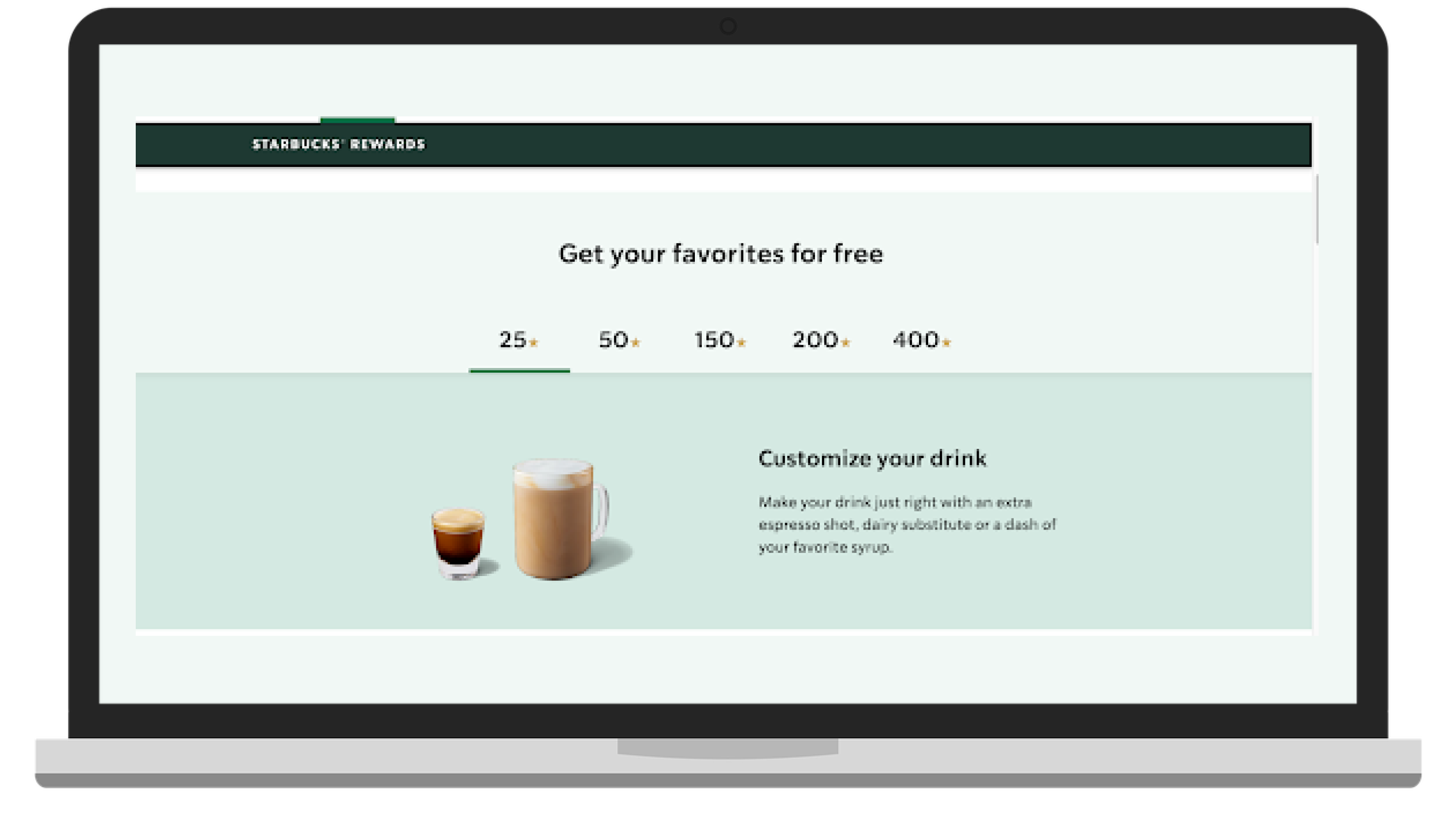 Example of Starbucks loyalty system
