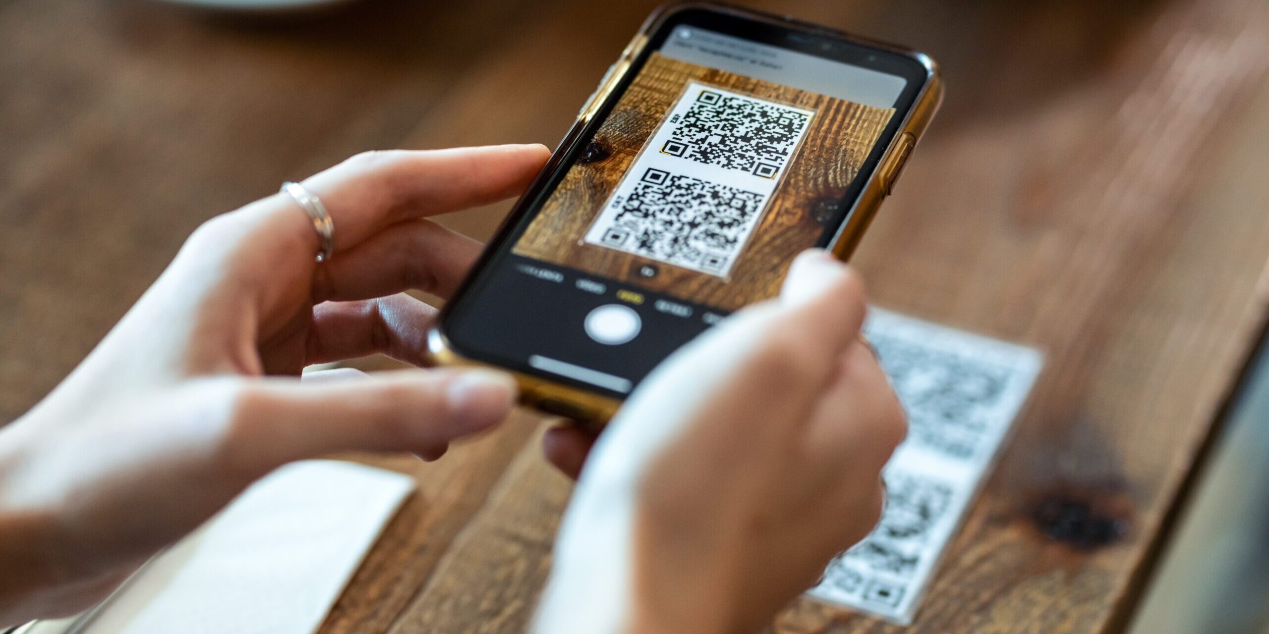 Contactless payments can be completed on a customer’s phone with the addition of a QR code at the table.