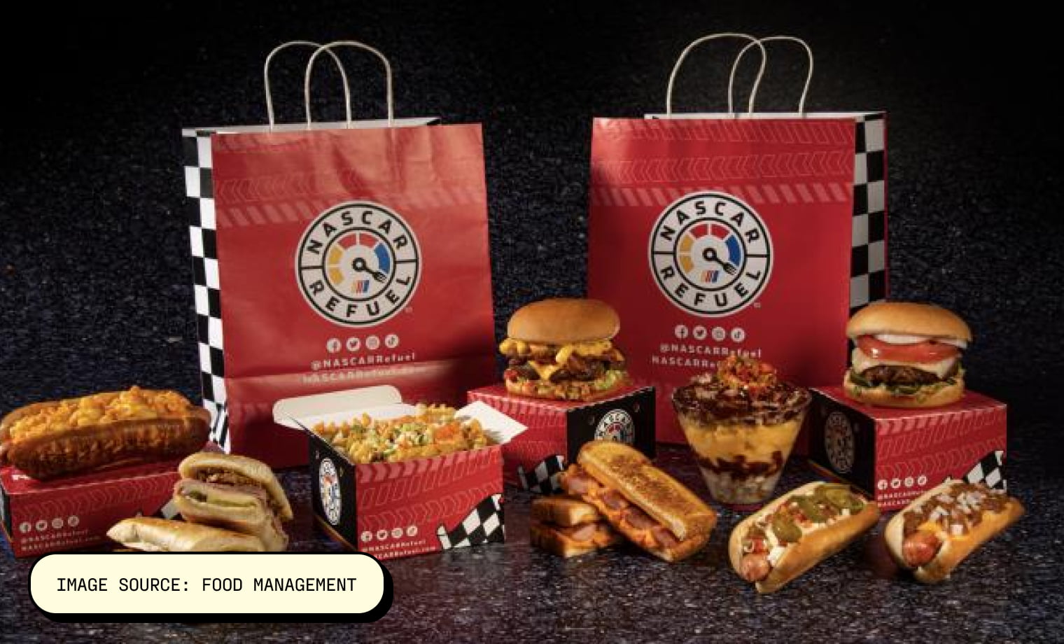 NASCAR Refuel Image Source: Food Management