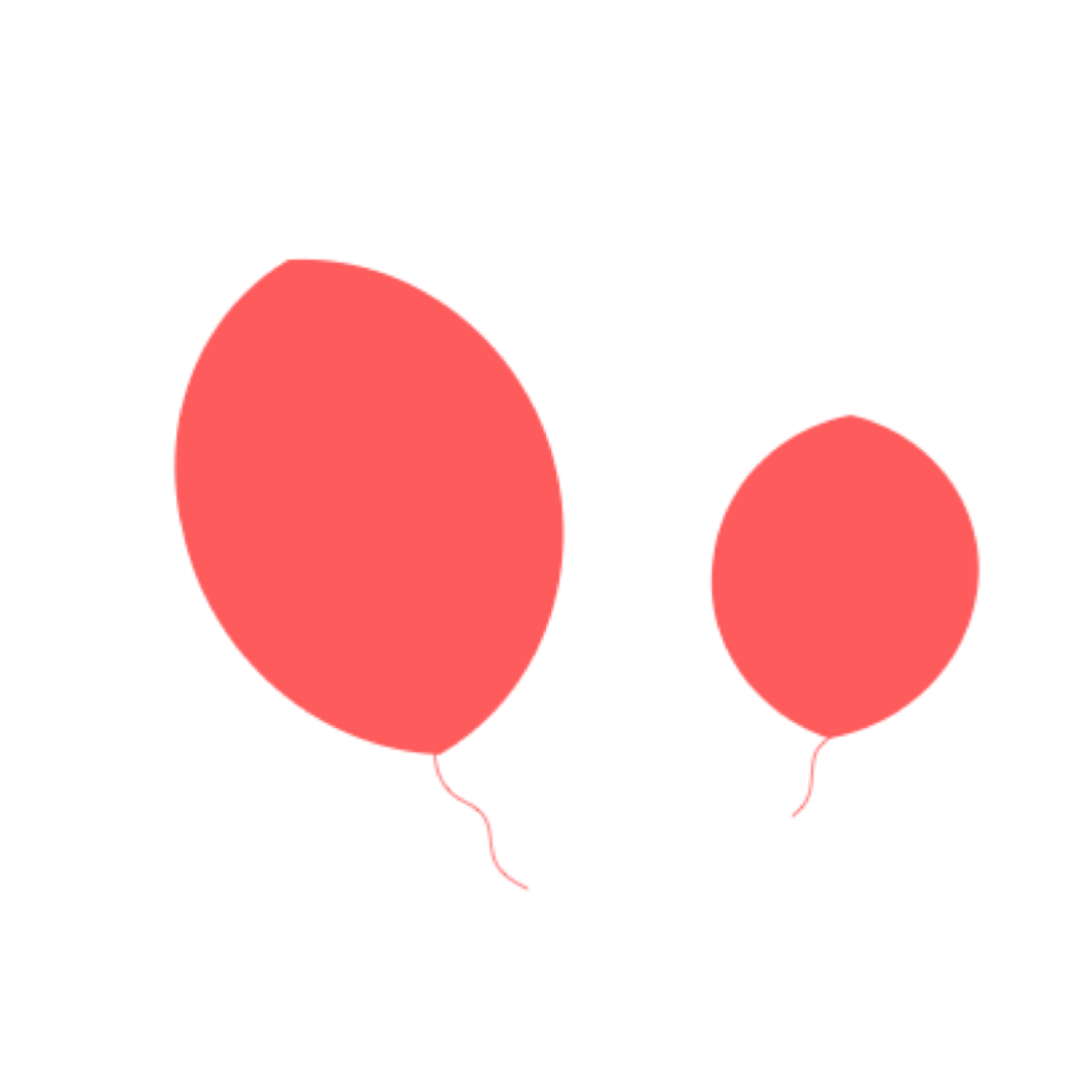 Two red balloons