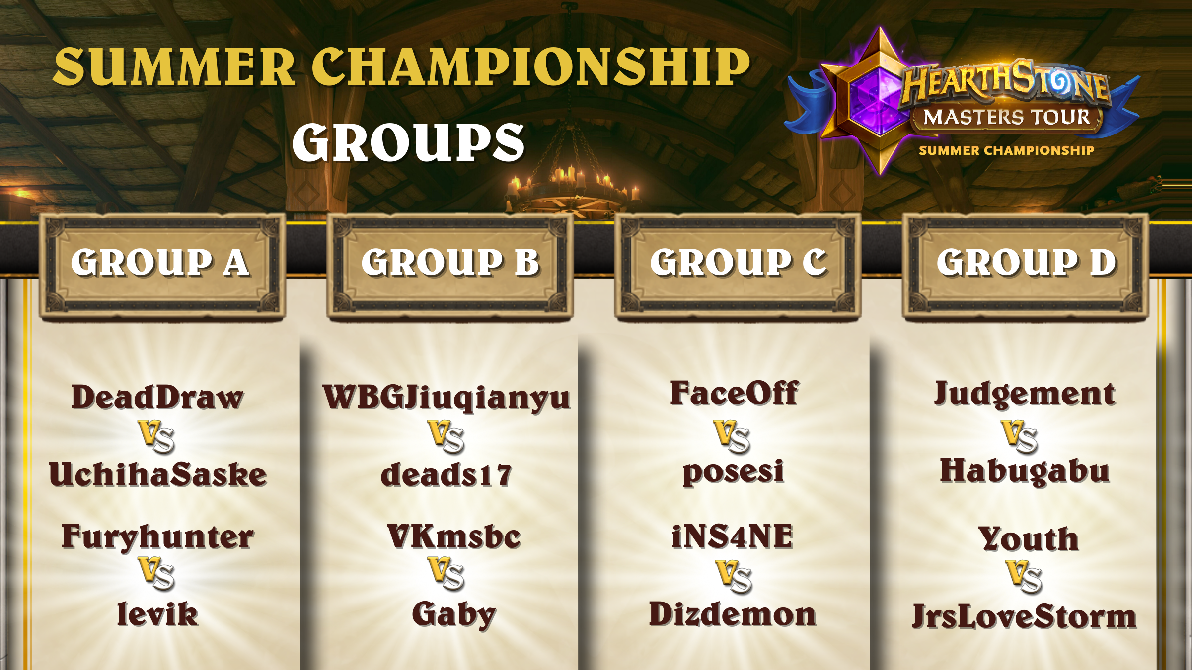 Hearthstone Masters Summer championship 2022 groups