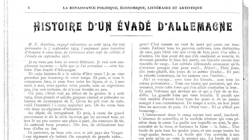 Escape from Germany: a prisoner’s tale