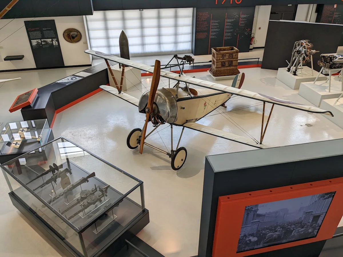 First World War aircraft on display at the Musée de l’Air et de l’Espace, Le Bourget