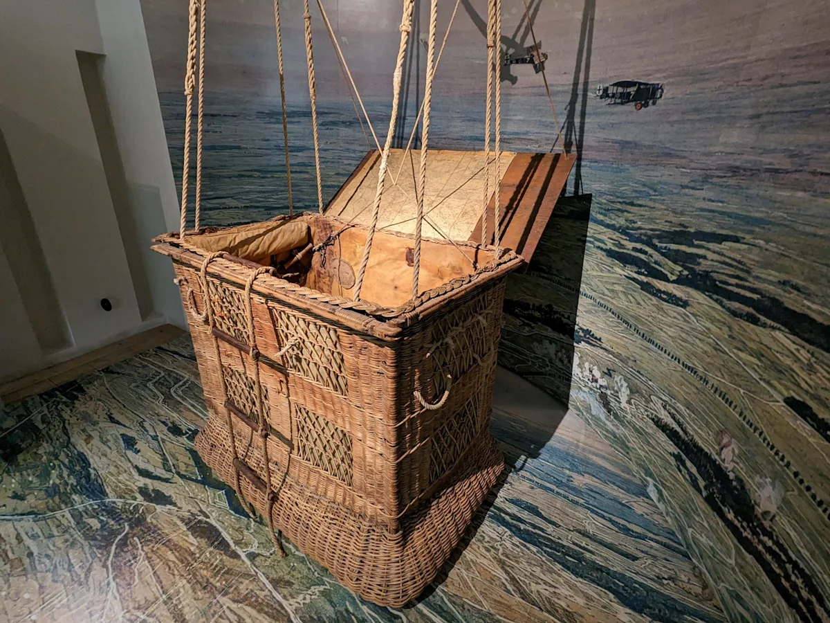 Wicker basket of a First World War observation balloon, Bavarian Army Museum, Ingolstadt