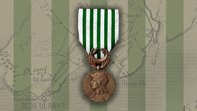 The medal France struck for the Dardanelles