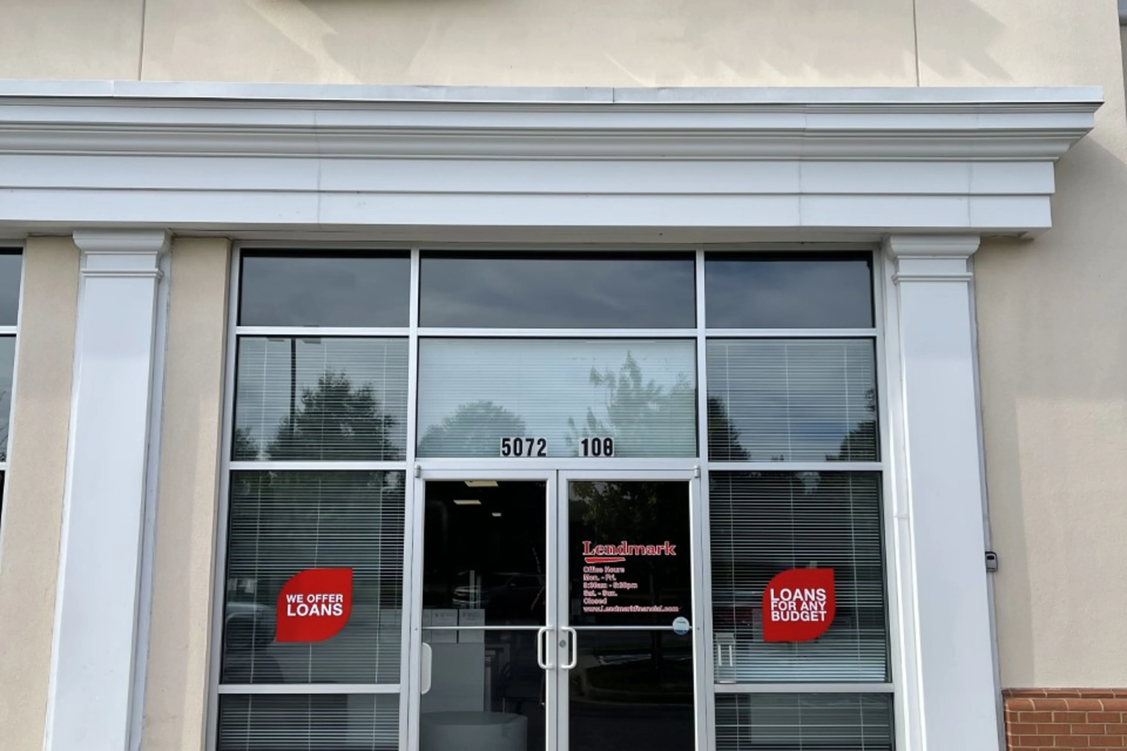 Exterior view of the branch location.