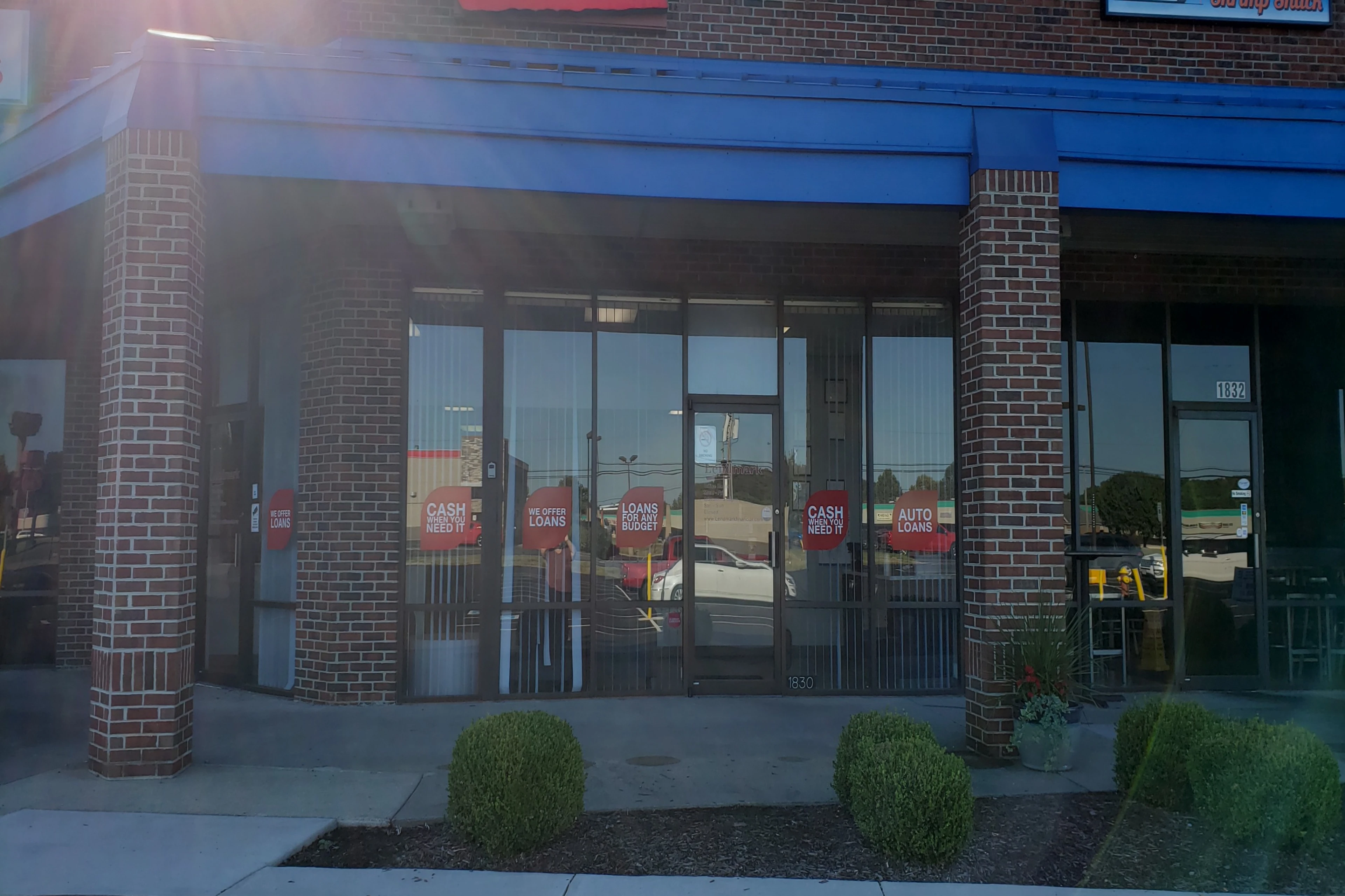 Exterior view of the branch location.