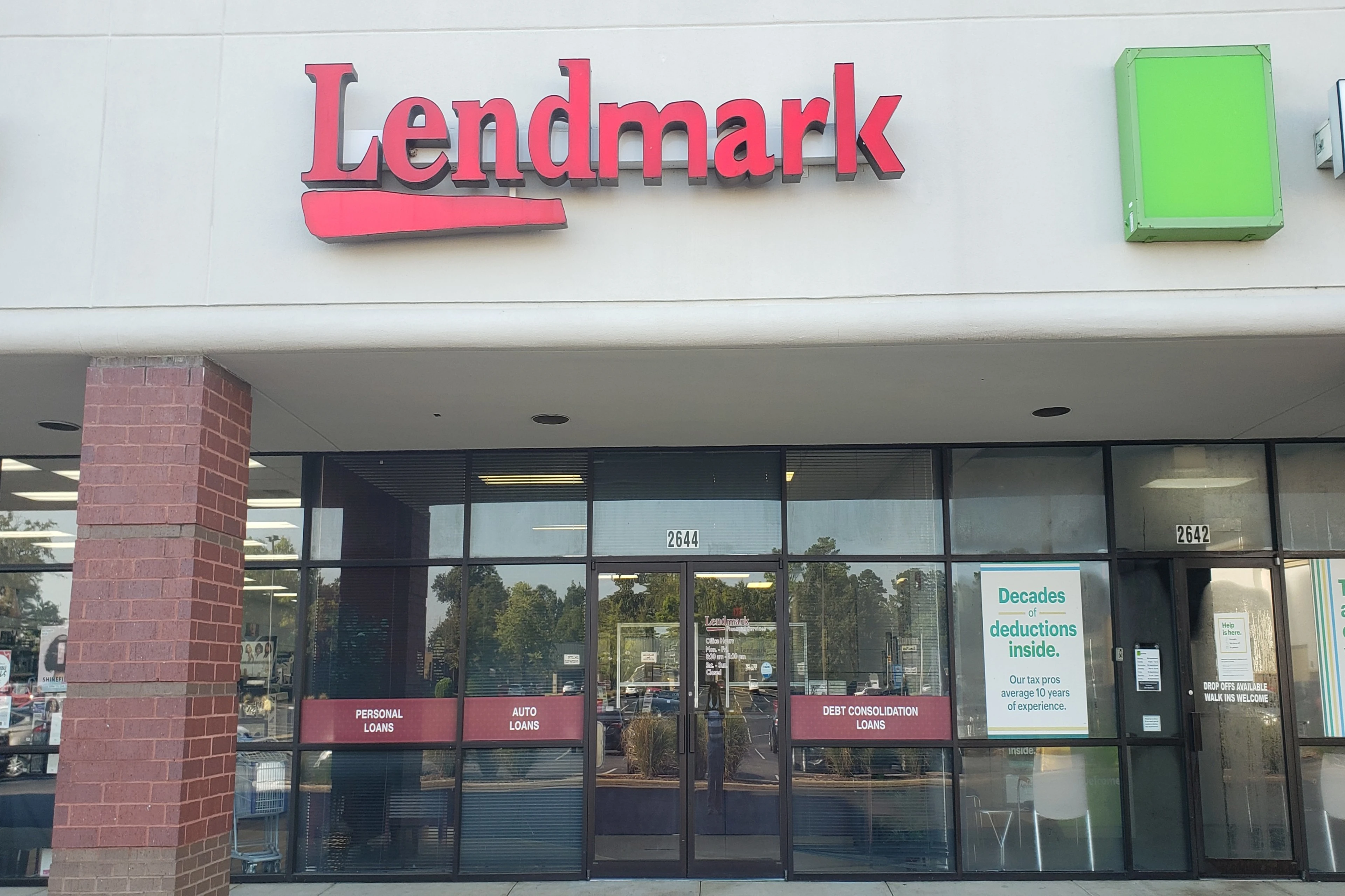 Exterior view of the branch location.