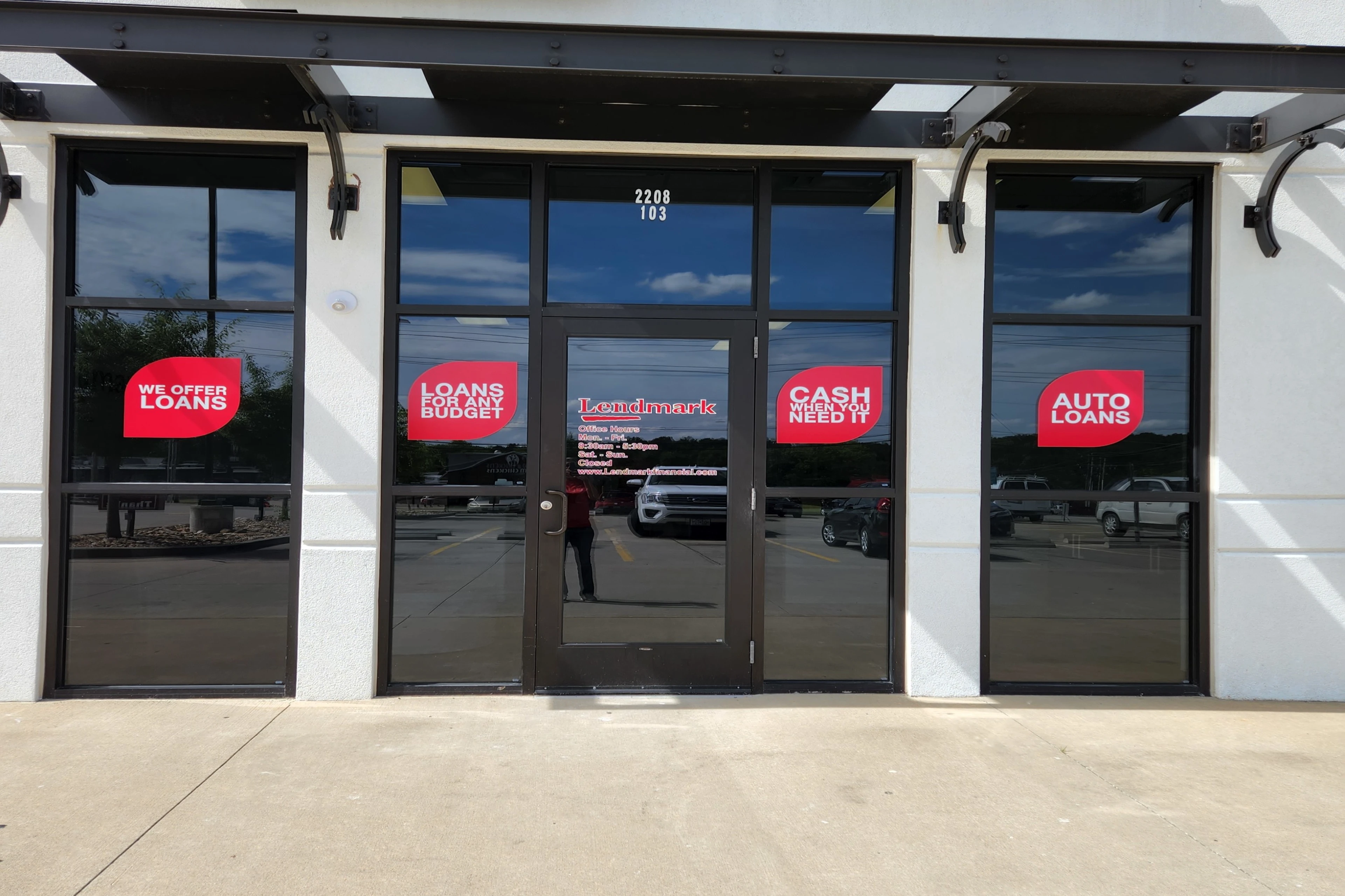 Exterior view of the branch location.