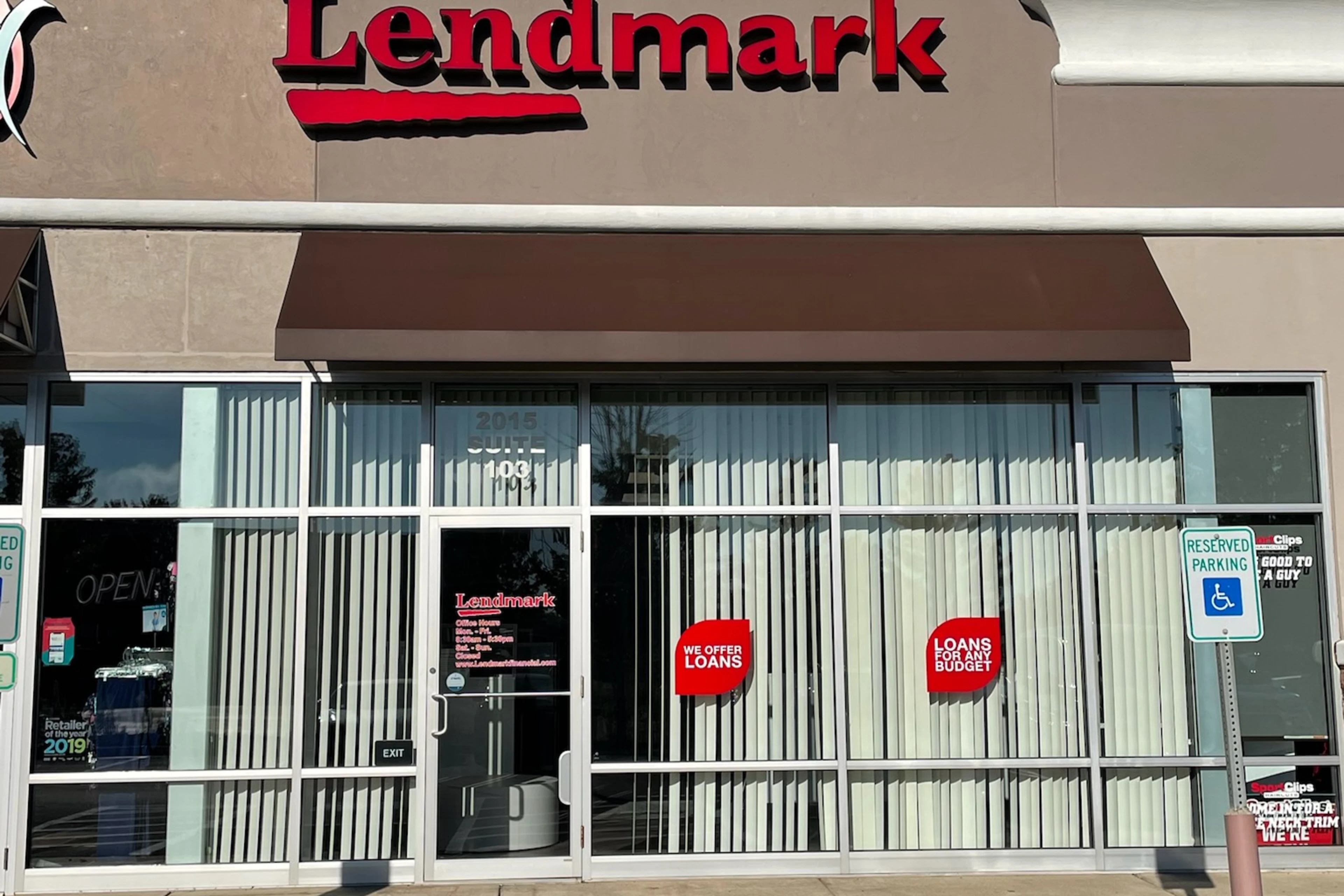 Exterior view of the branch location.