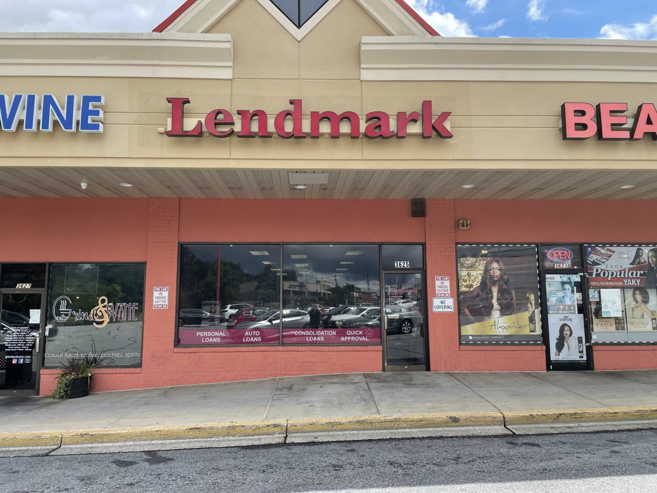 Exterior view of the branch location.
