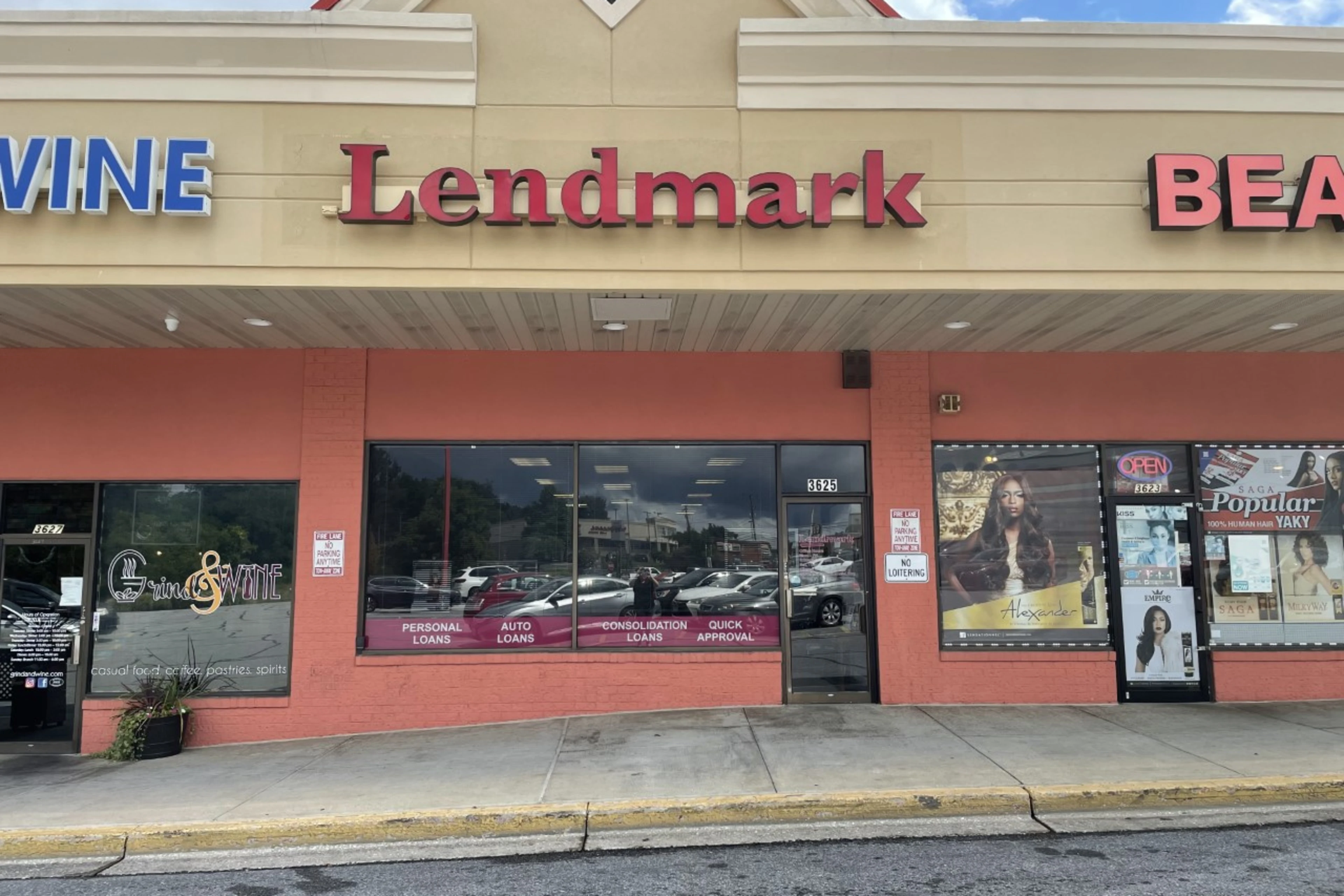 Exterior view of the branch location.