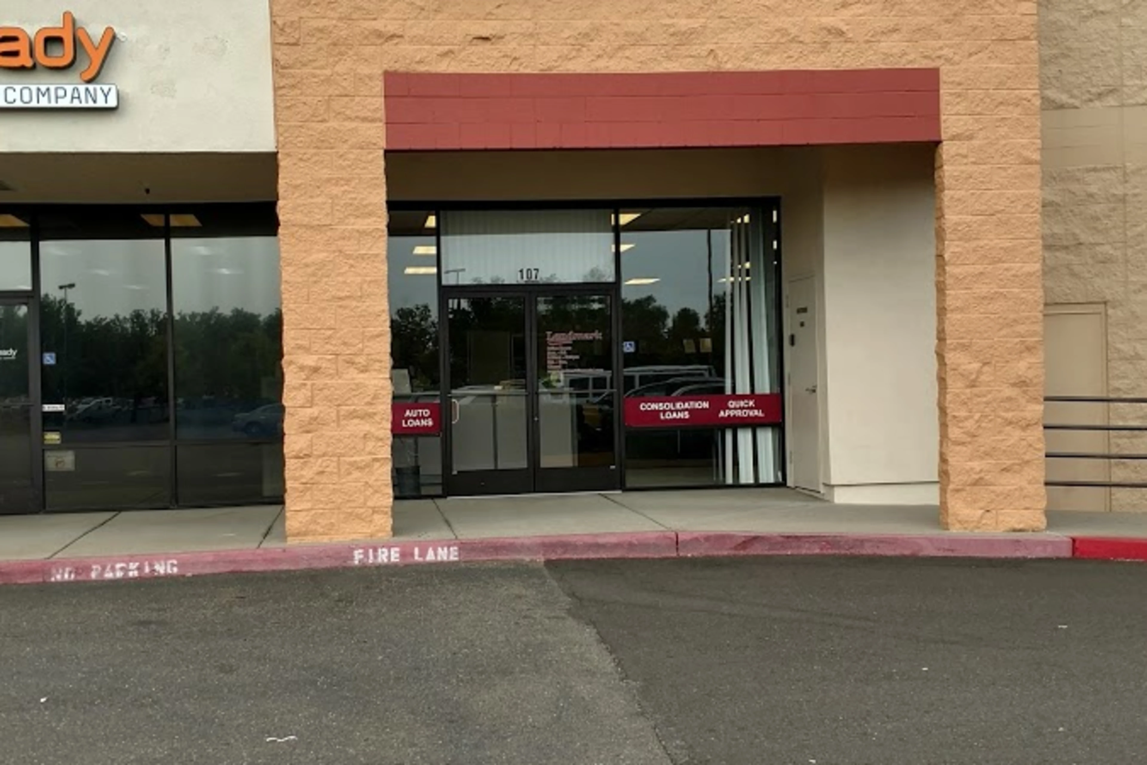 Exterior view of the branch location.