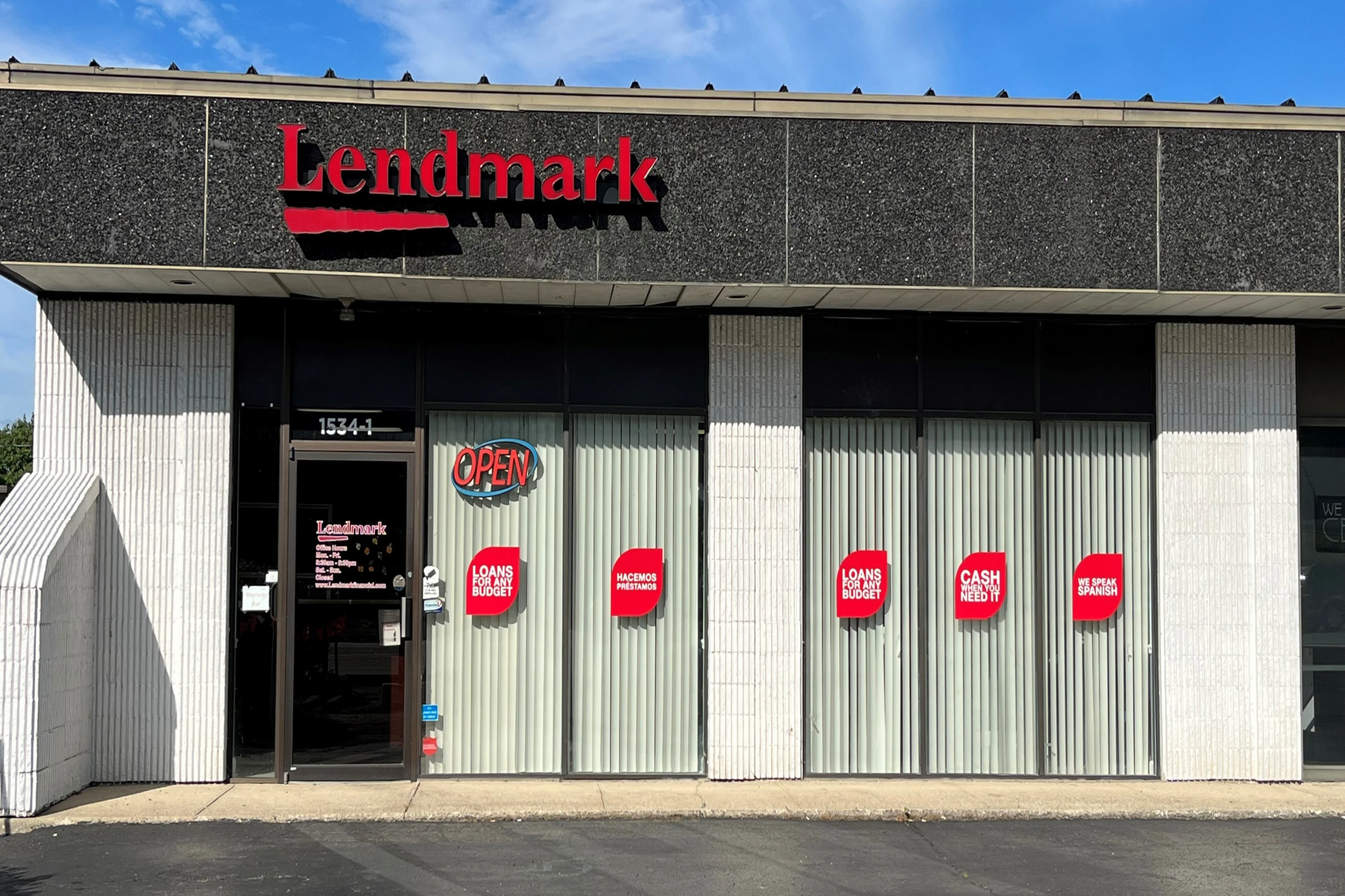 Exterior view of the branch location.