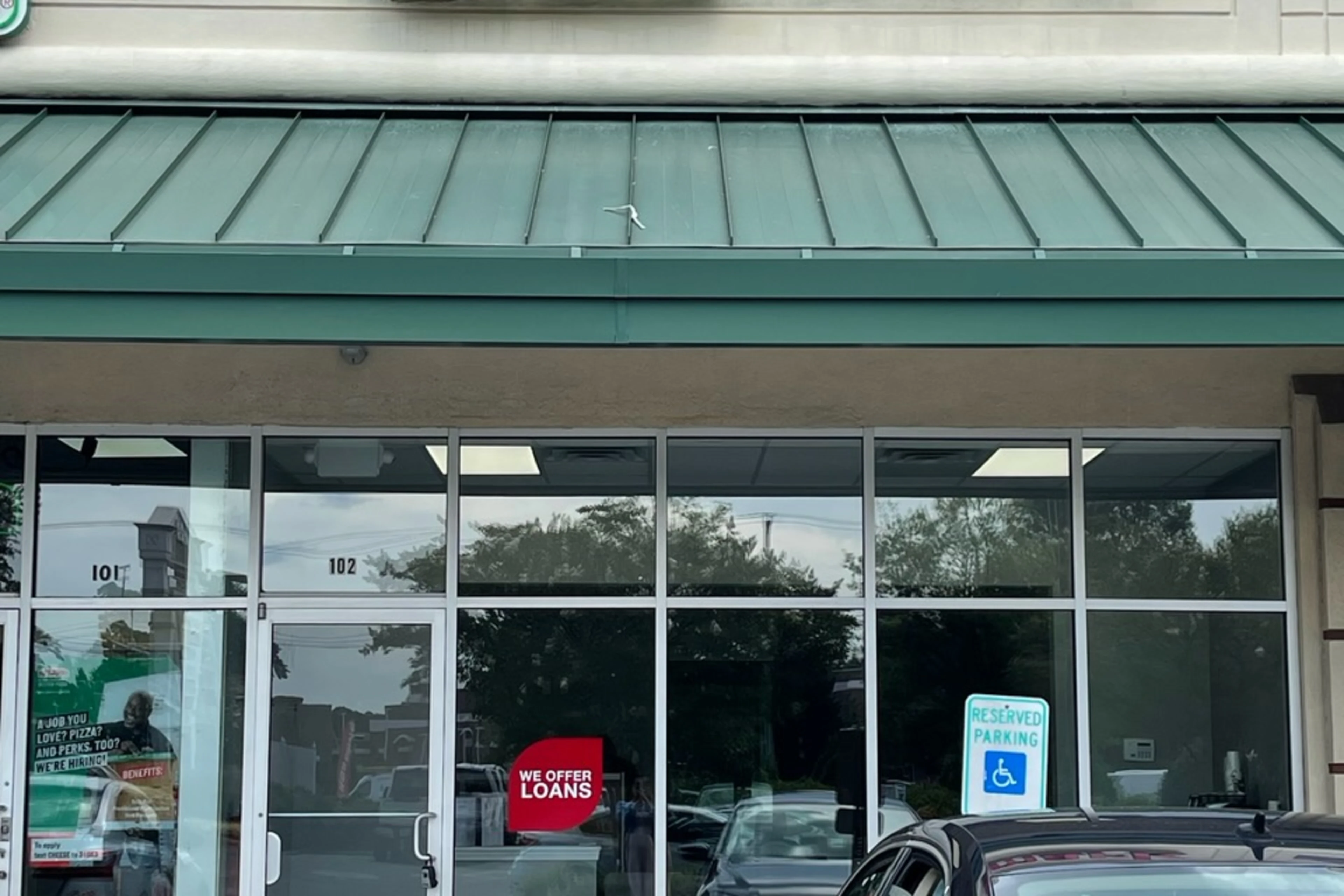 Exterior view of the branch location.