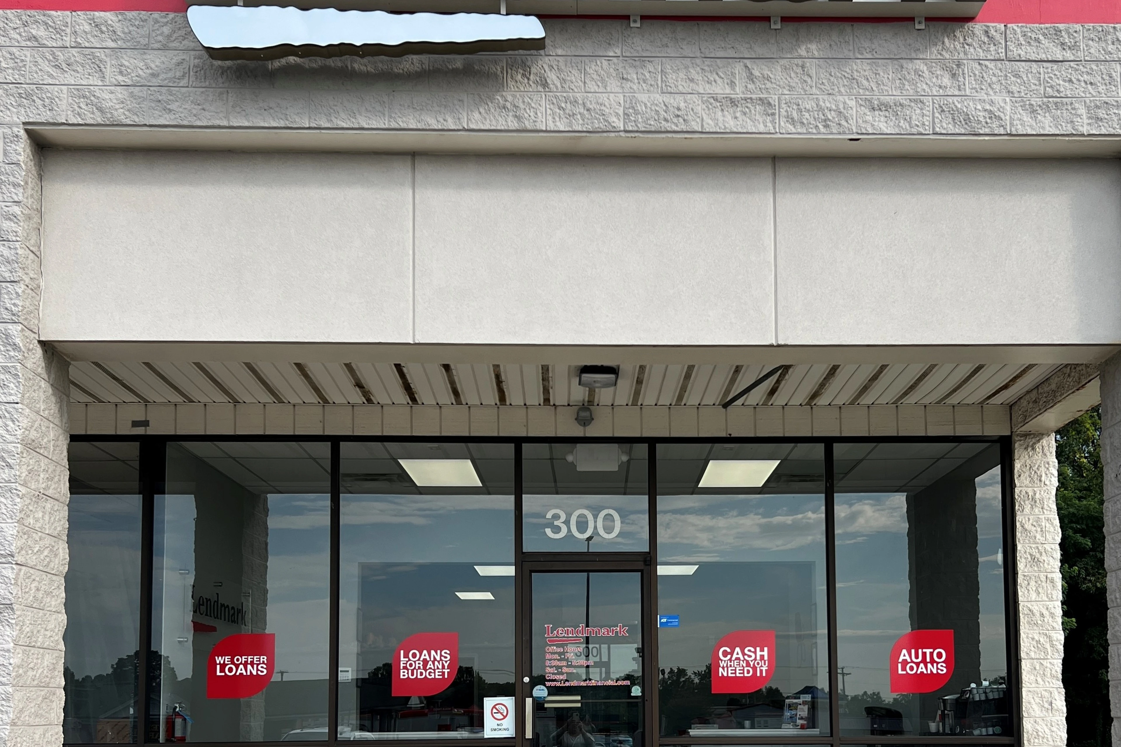 Exterior view of the branch location.