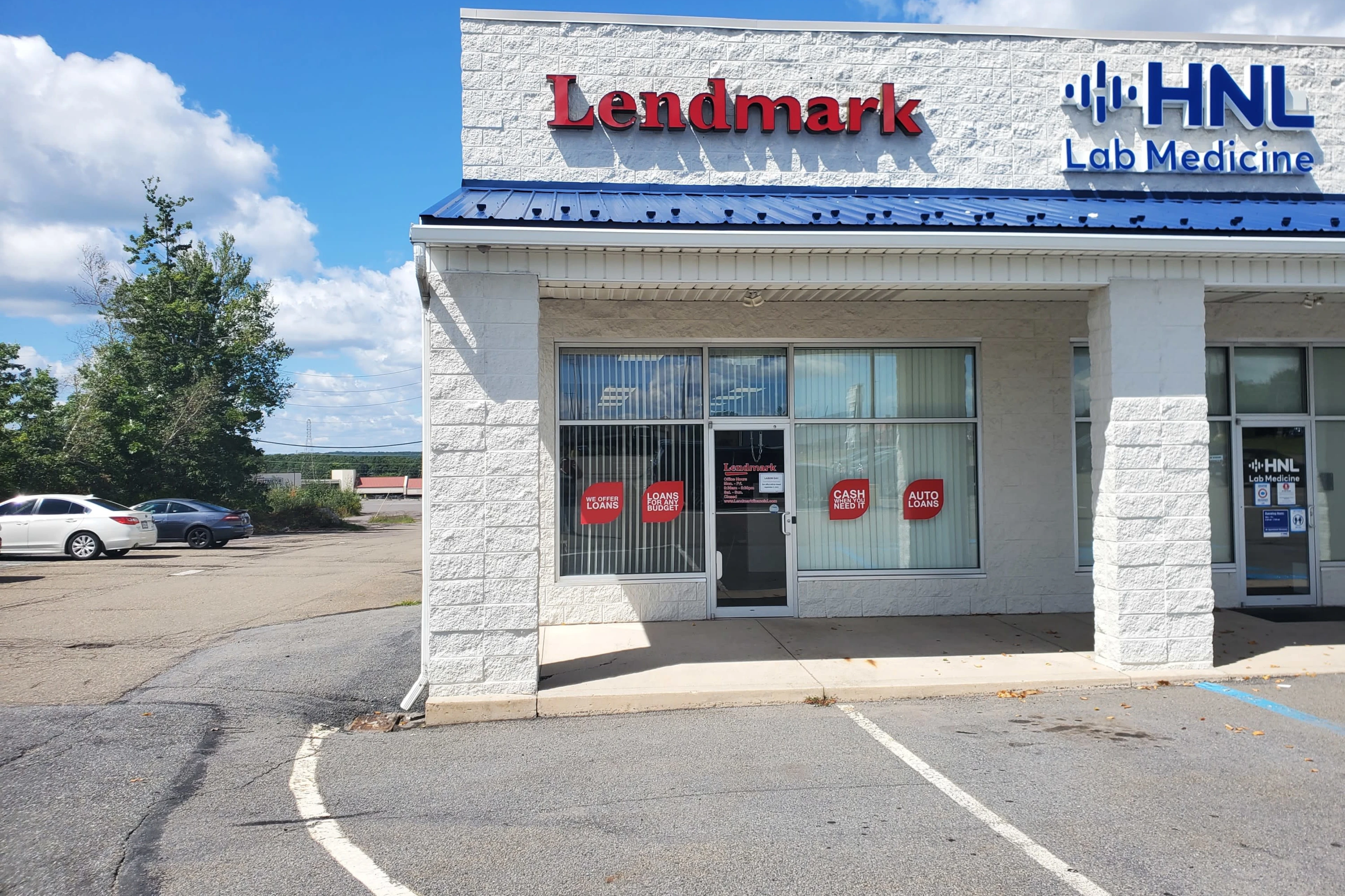 Exterior view of the branch location.