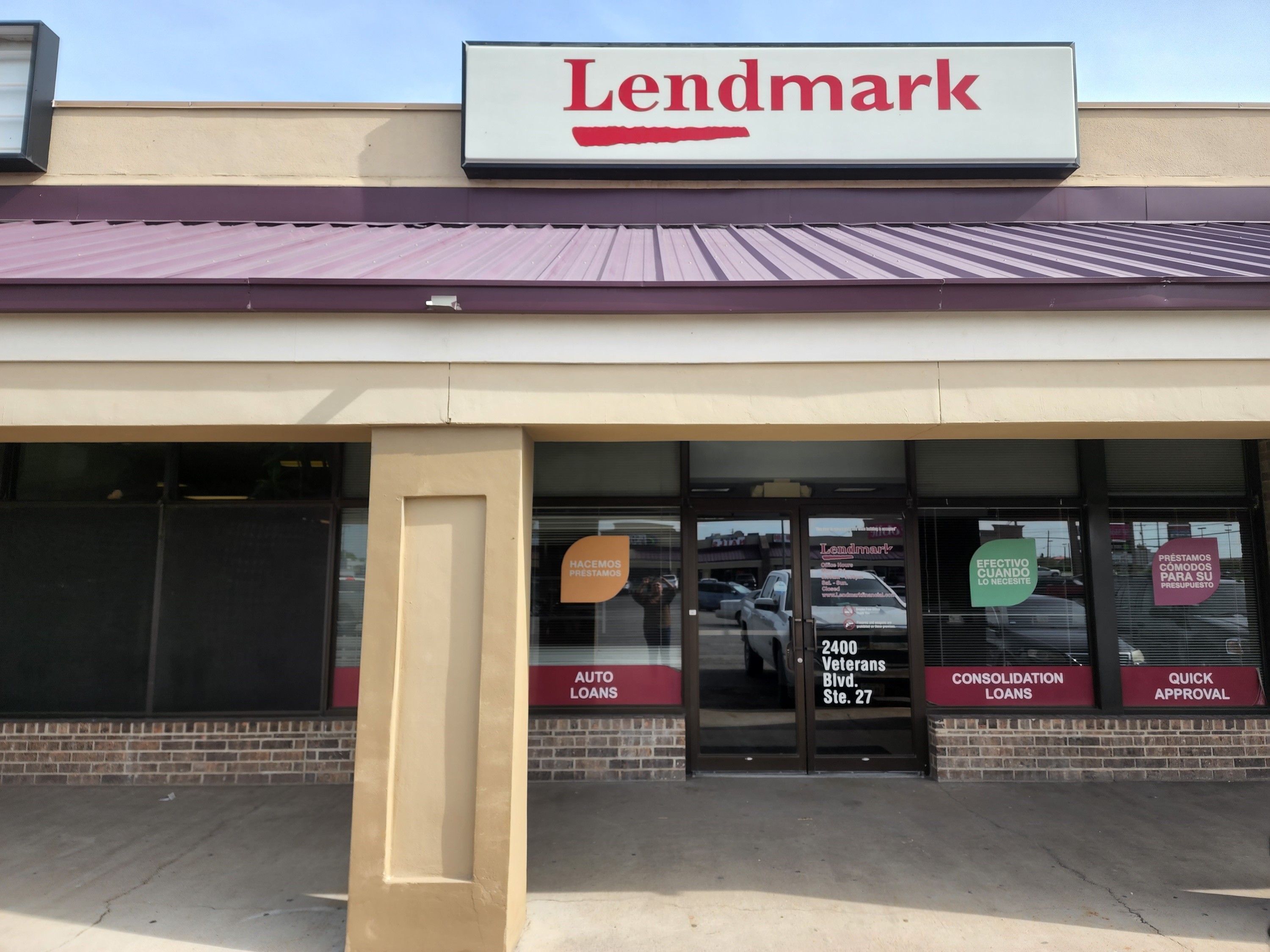 Exterior view of the branch location.