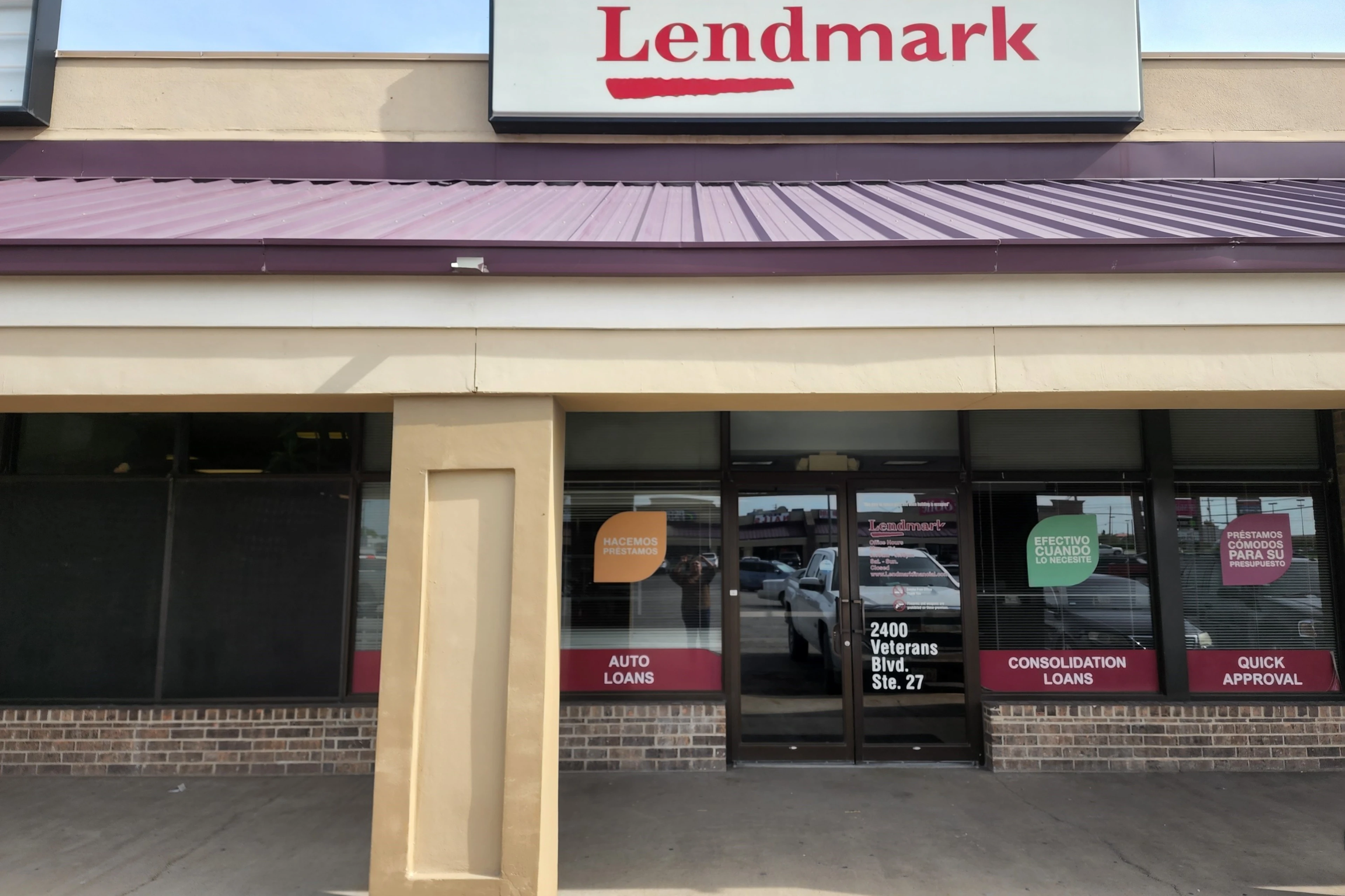 Exterior view of the branch location.