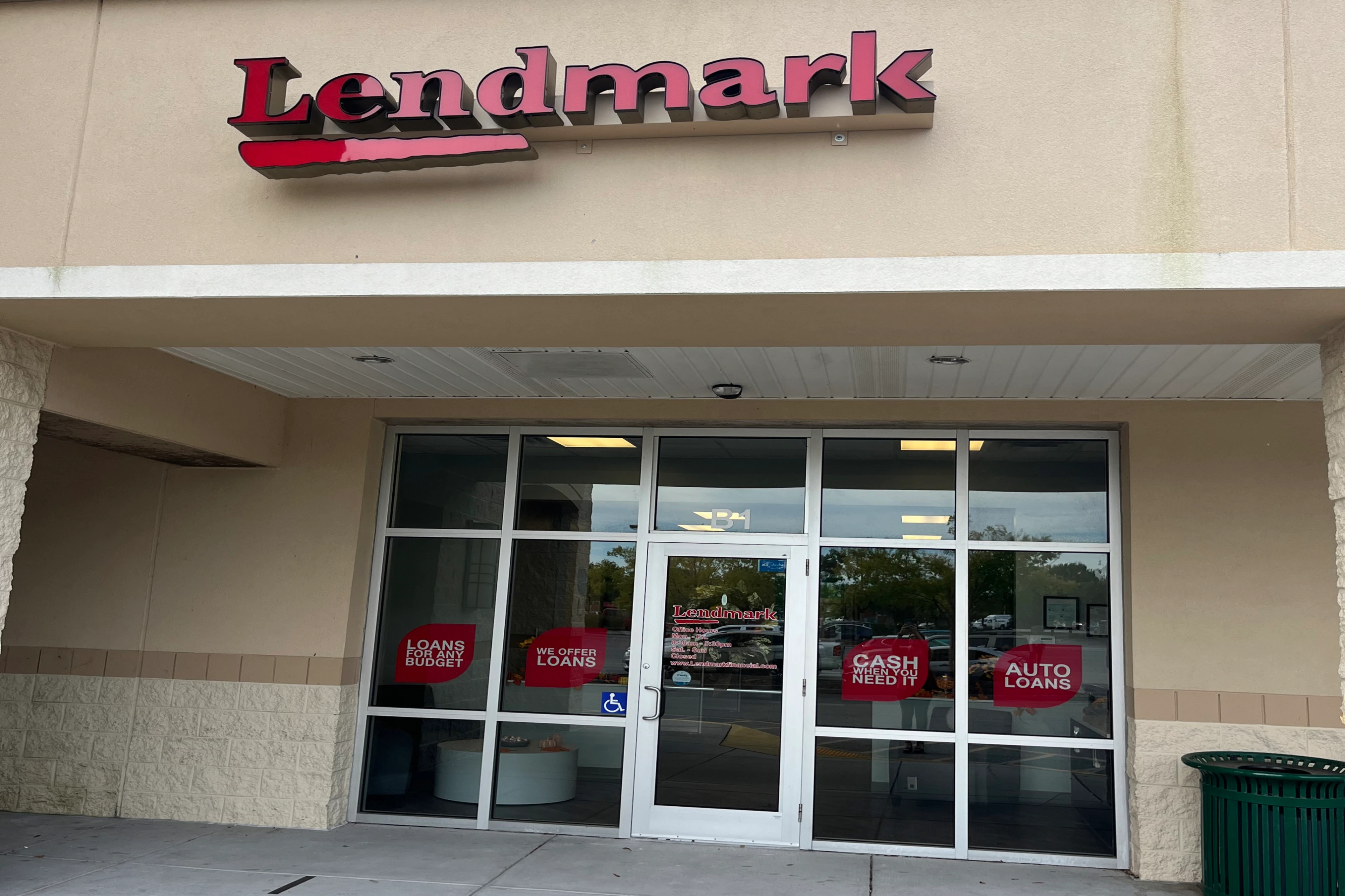 Exterior view of the branch location.