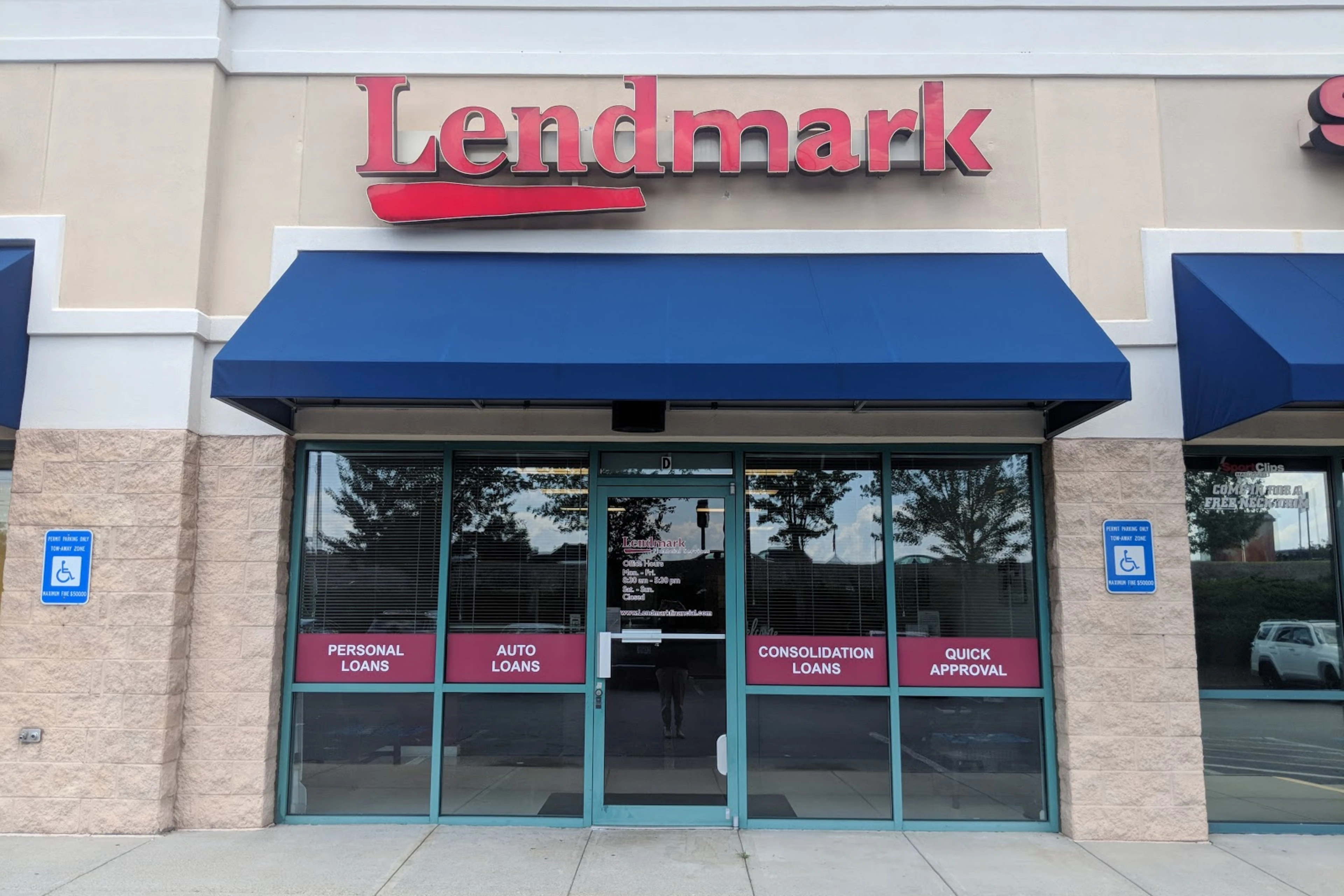 Exterior view of the branch location.