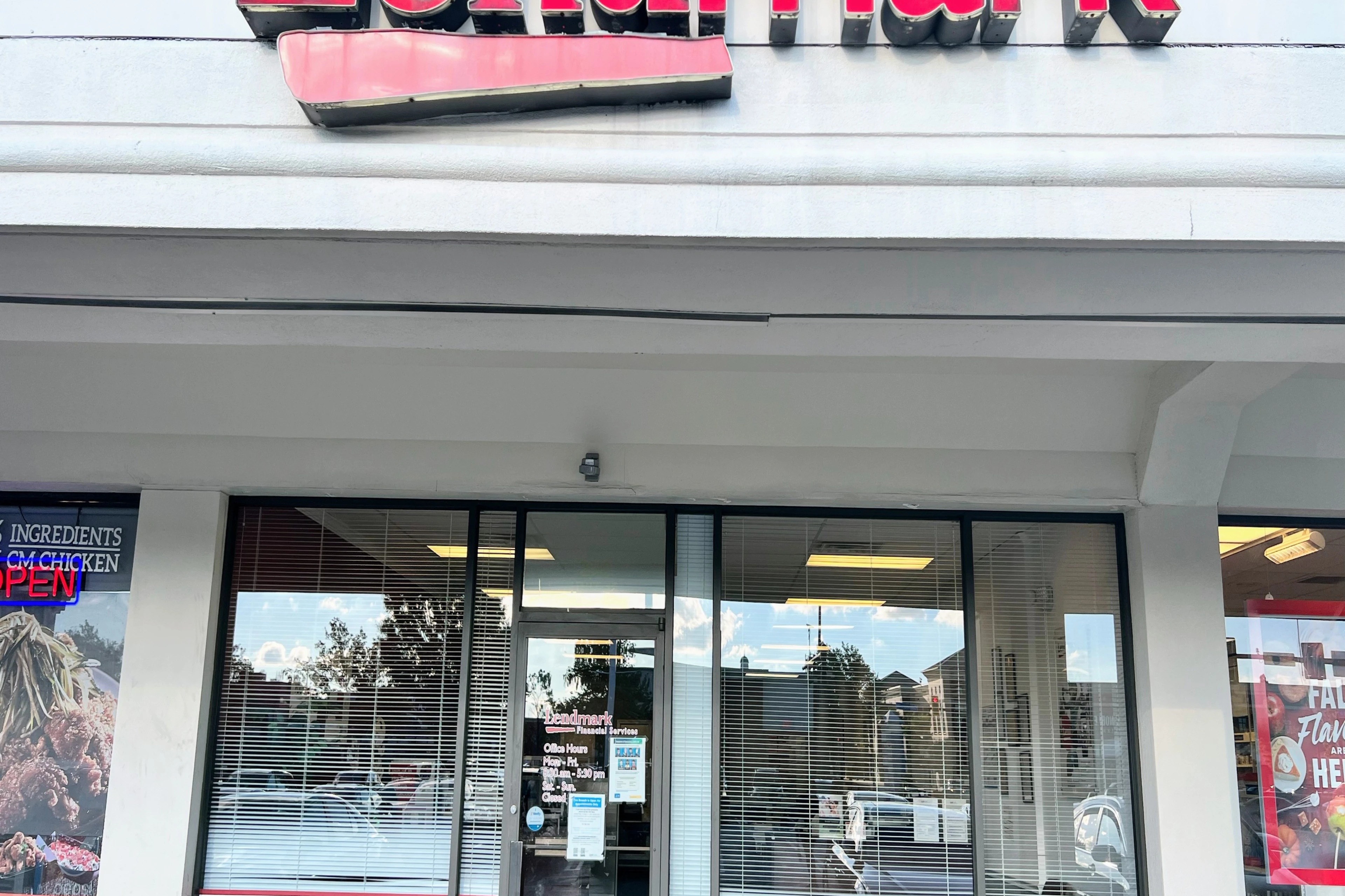 Exterior view of the branch location.