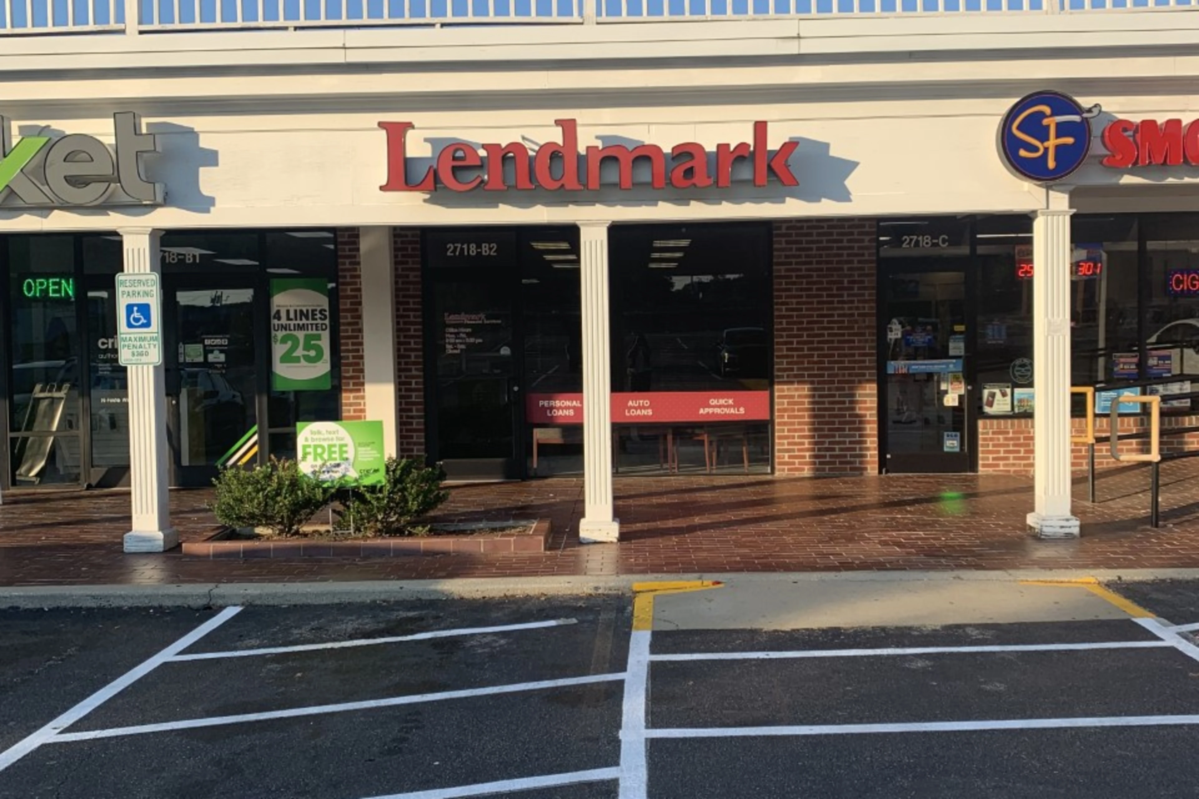 Exterior view of the branch location.