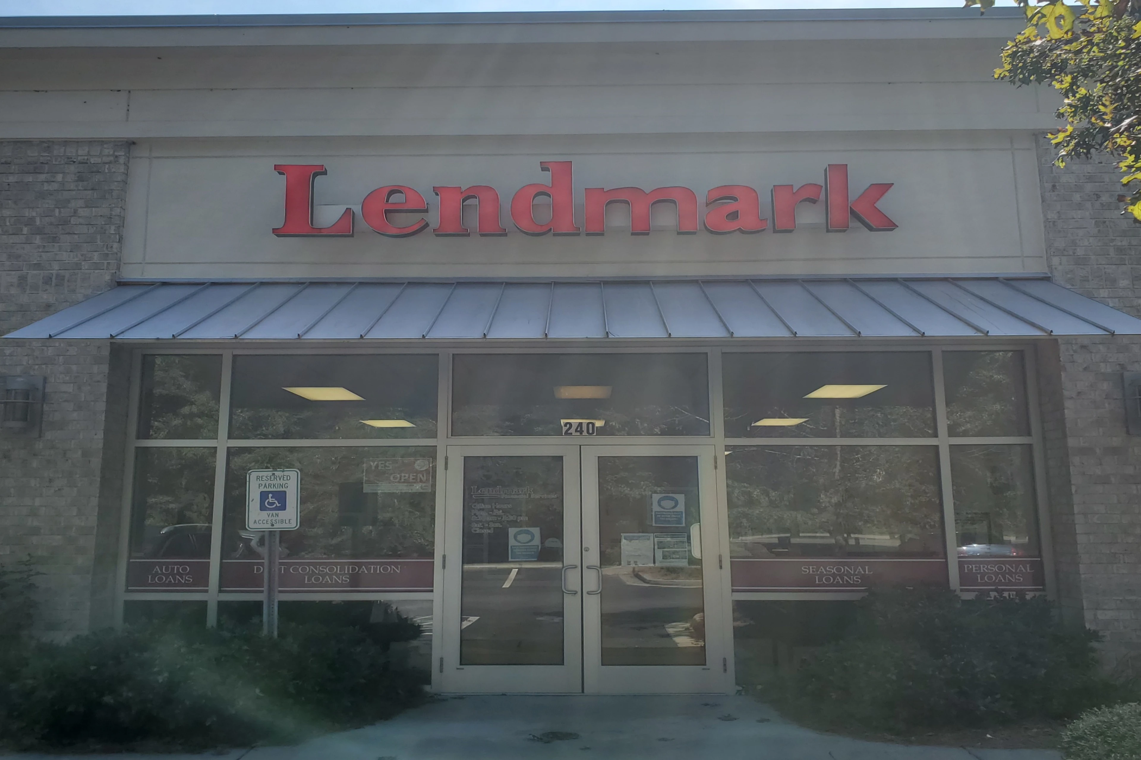 Exterior view of the branch location.