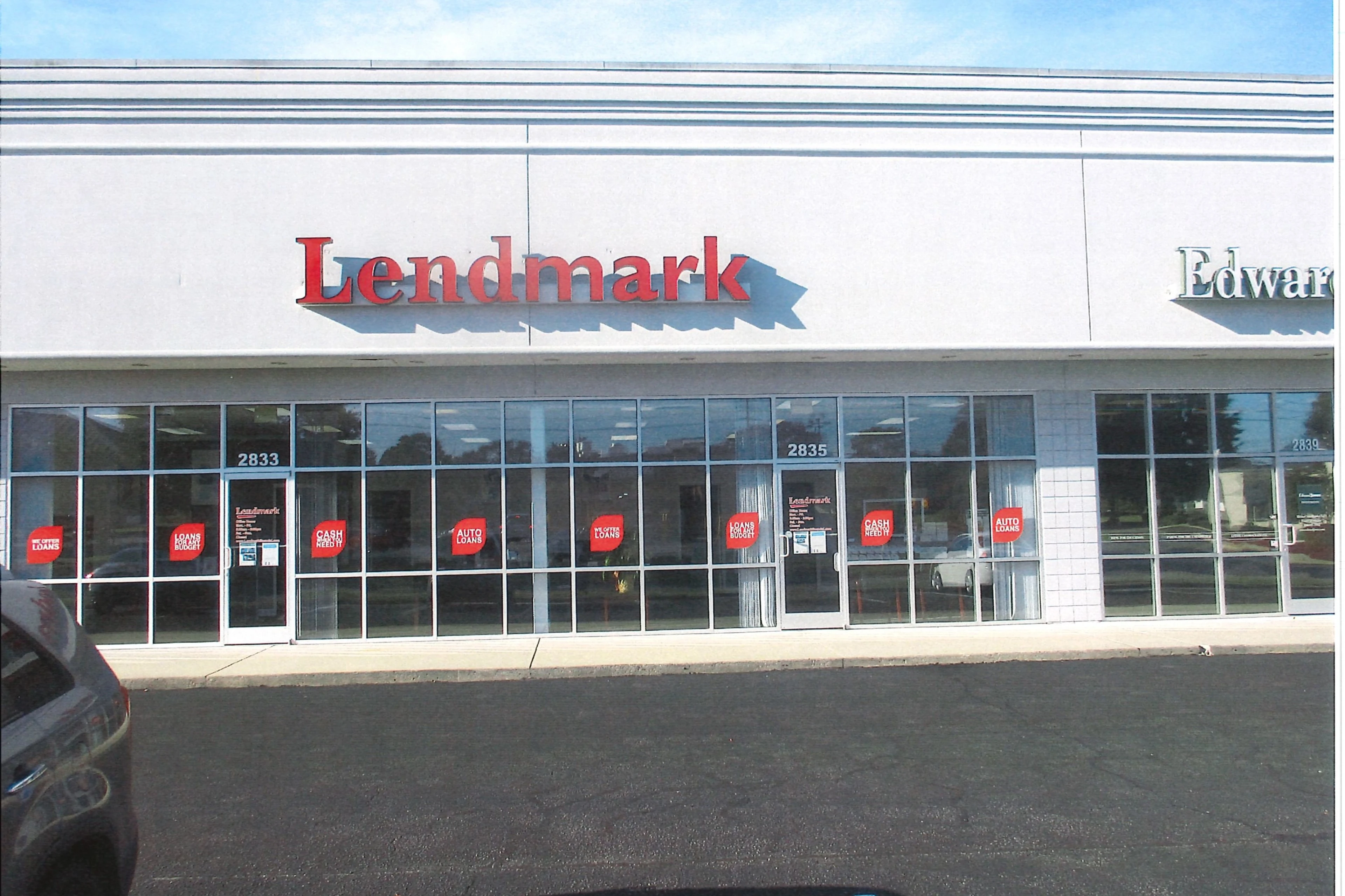 Exterior view of the branch location.