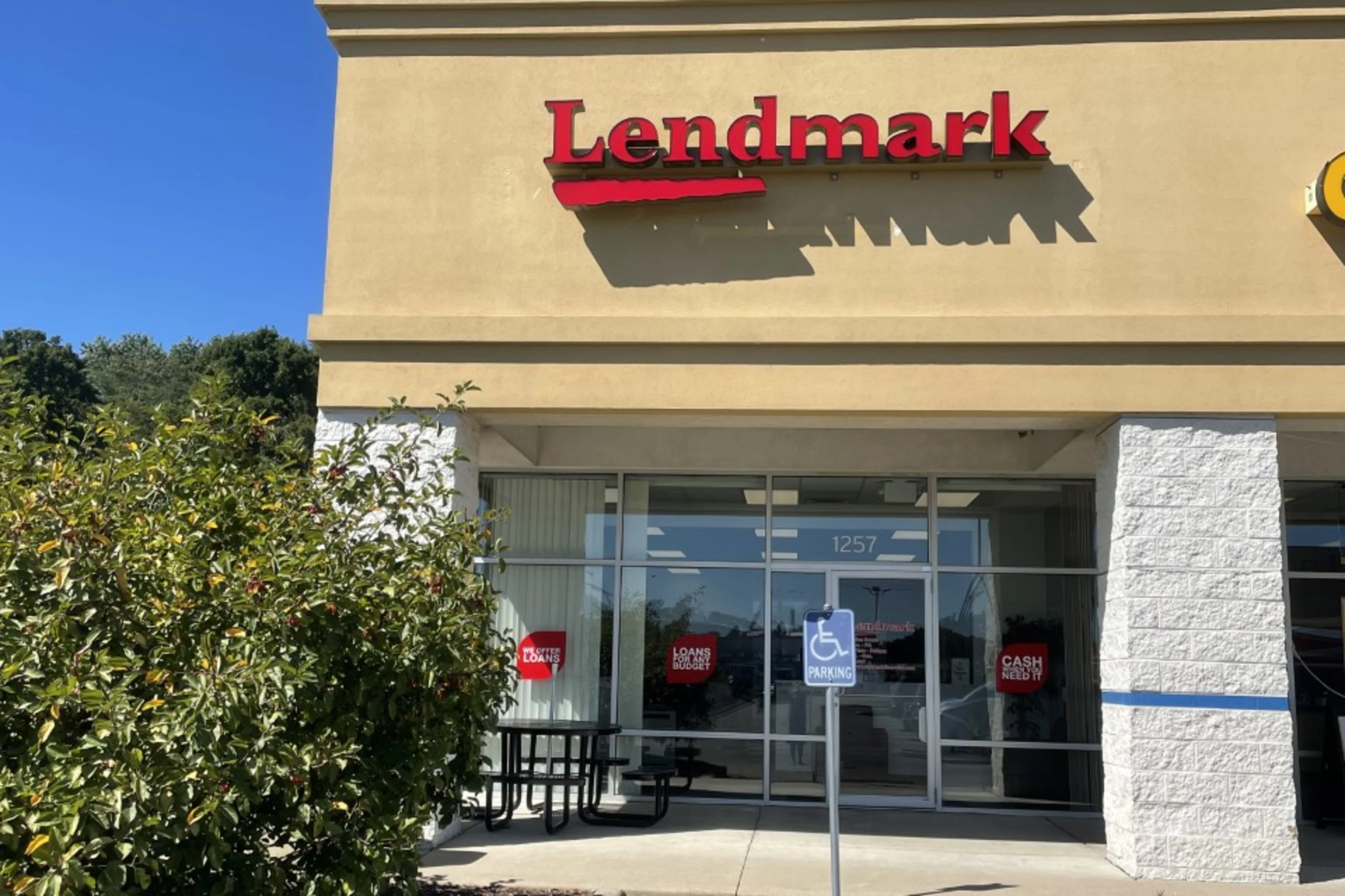 Exterior view of the branch location.