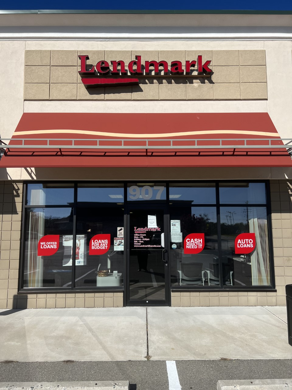 Exterior view of the branch location.