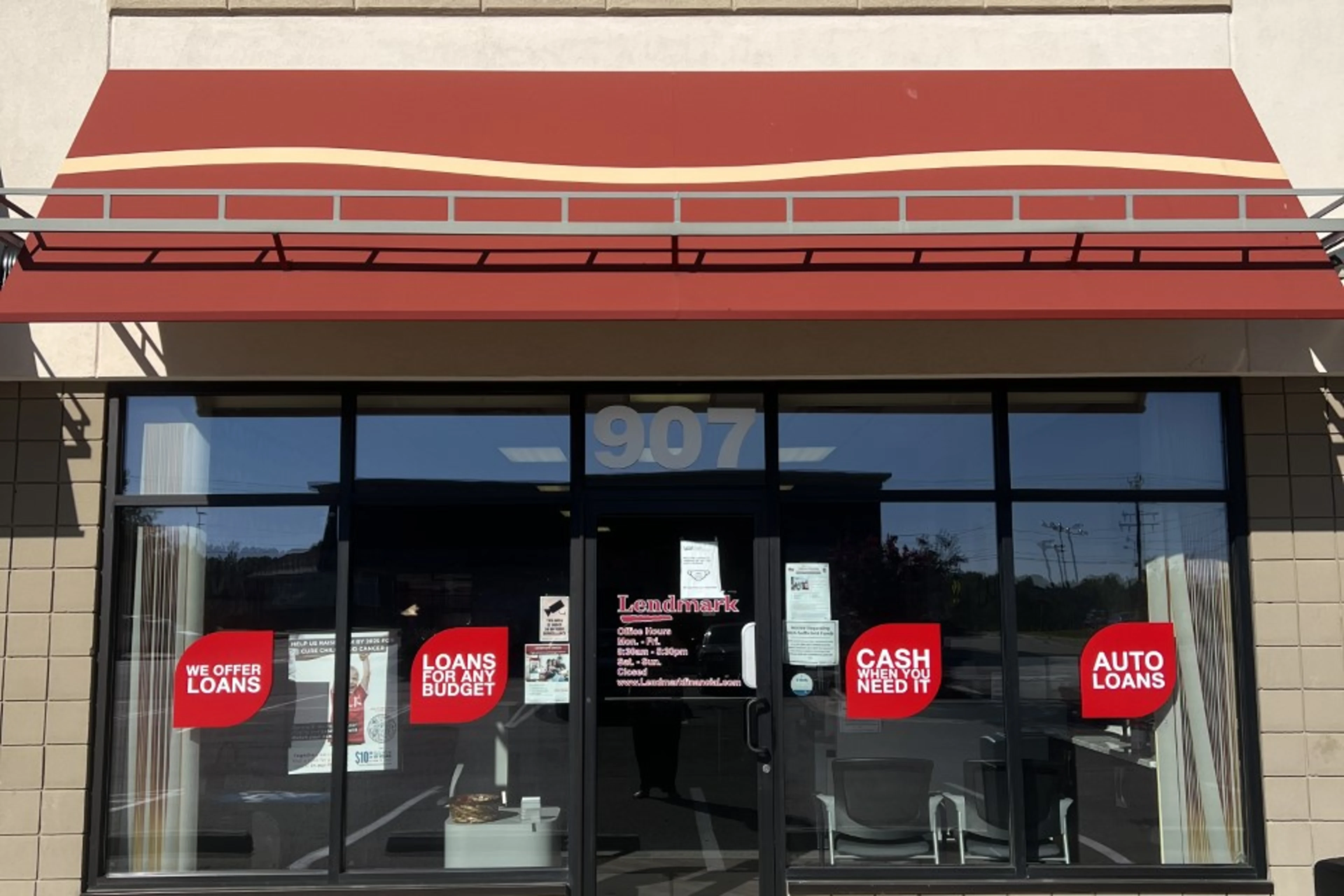 Exterior view of the branch location.