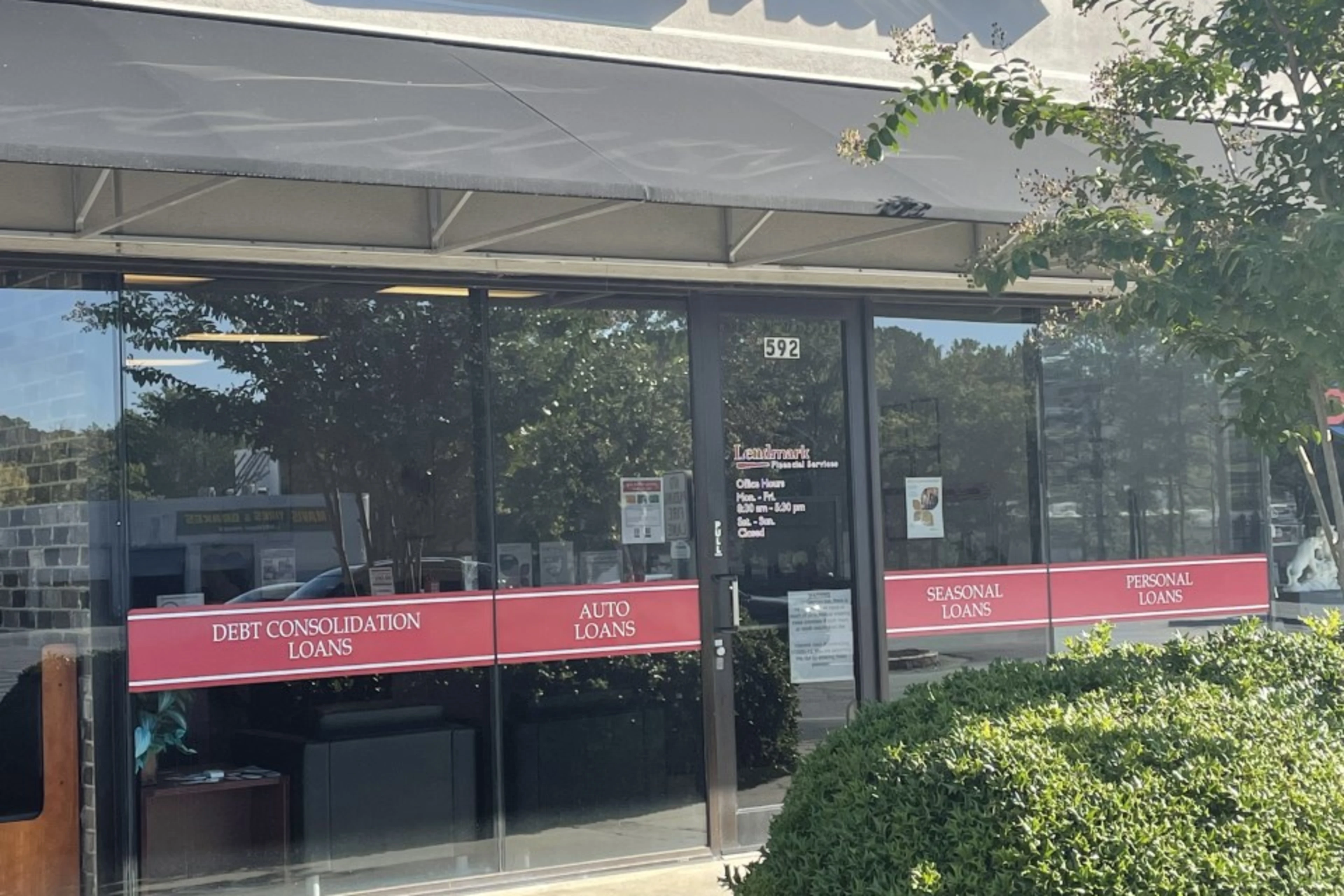 Exterior view of the branch location.