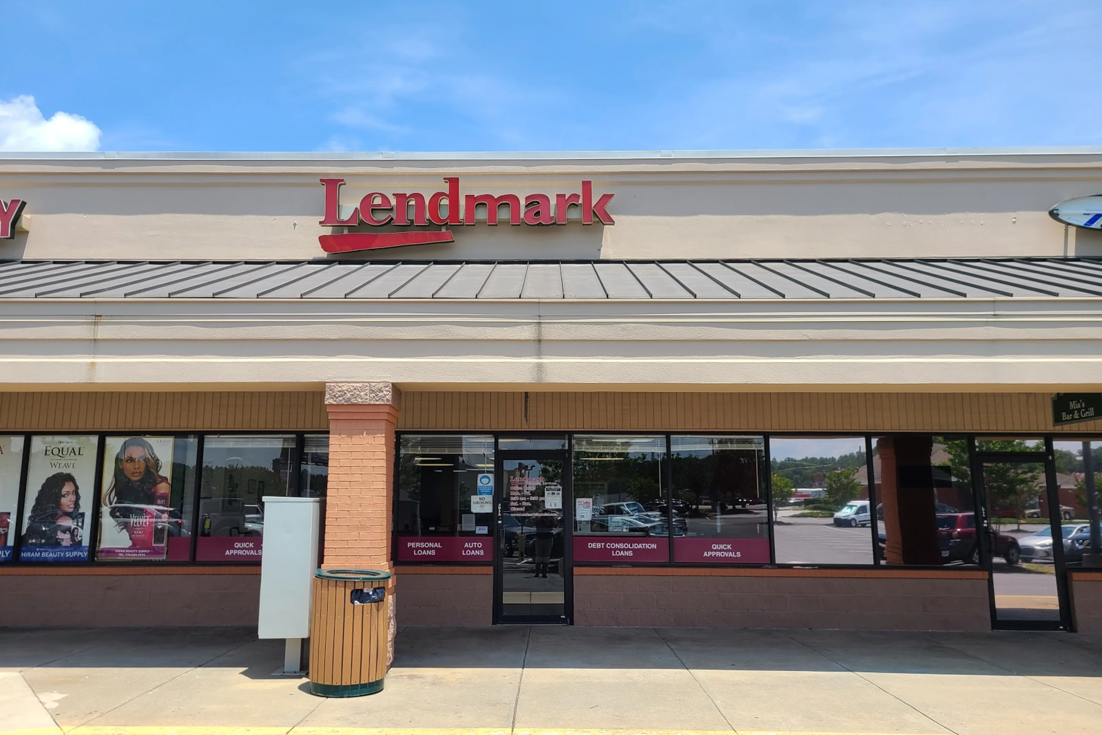 Exterior view of the branch location.