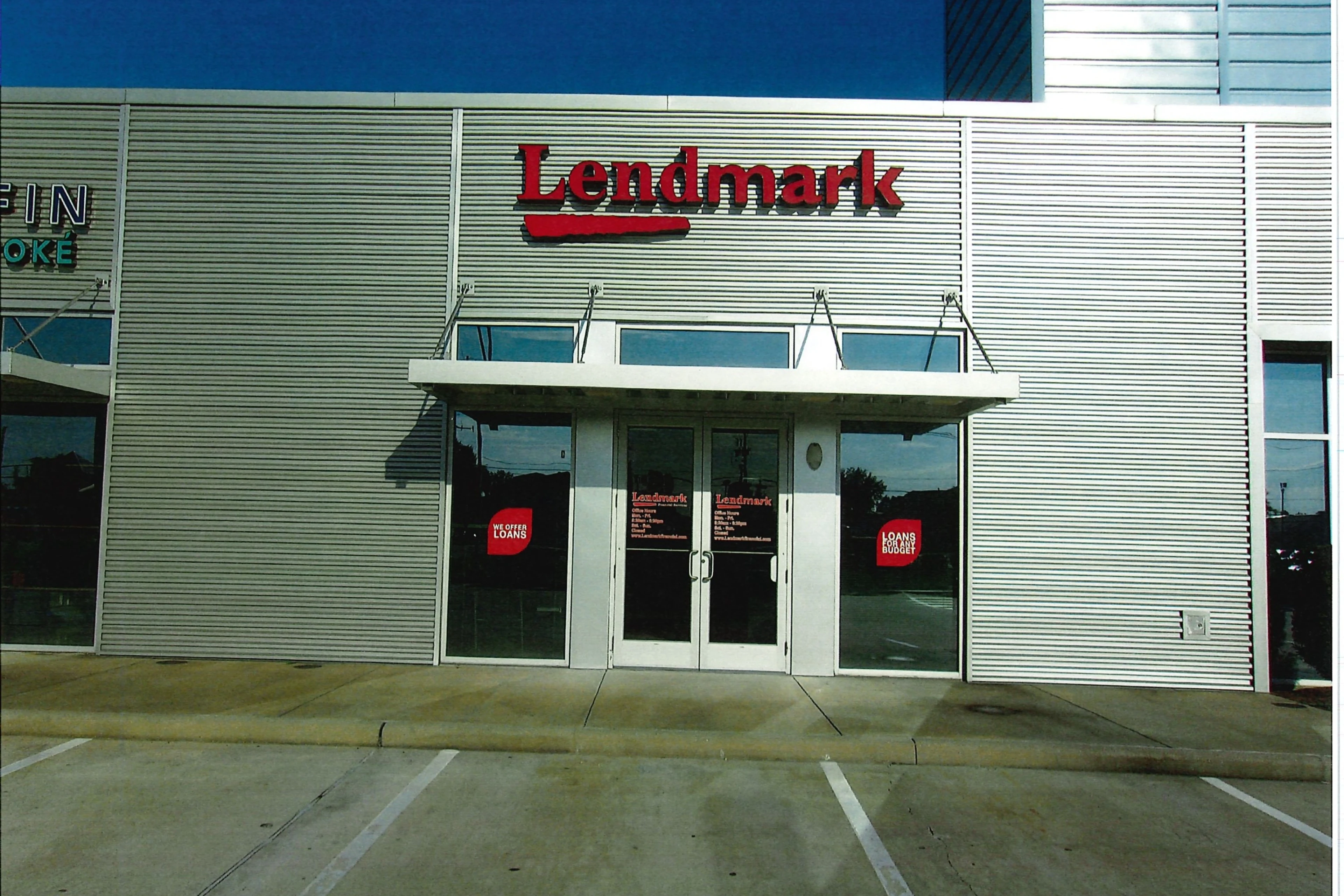 Exterior view of the branch location.