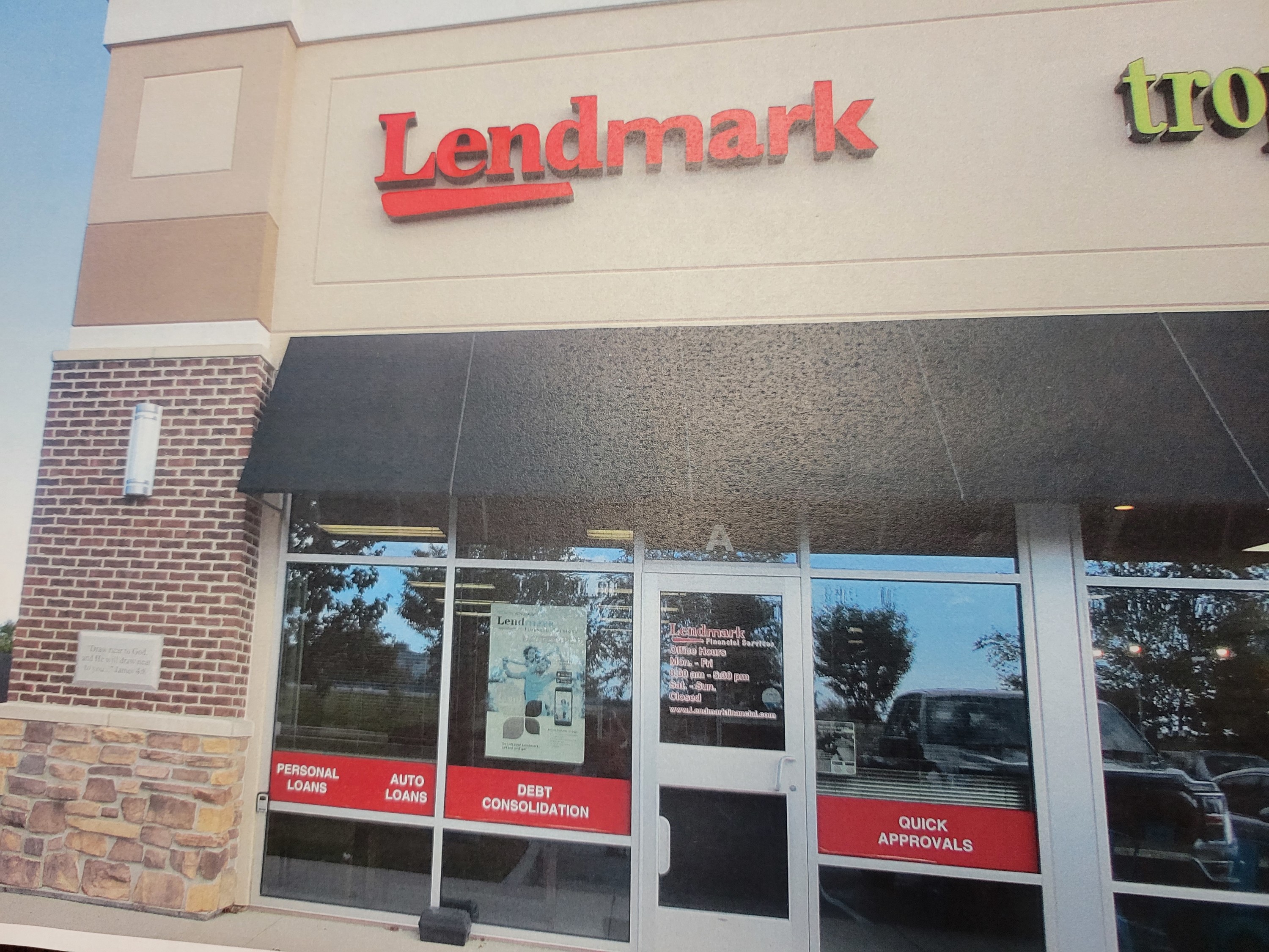 Exterior view of the branch location.