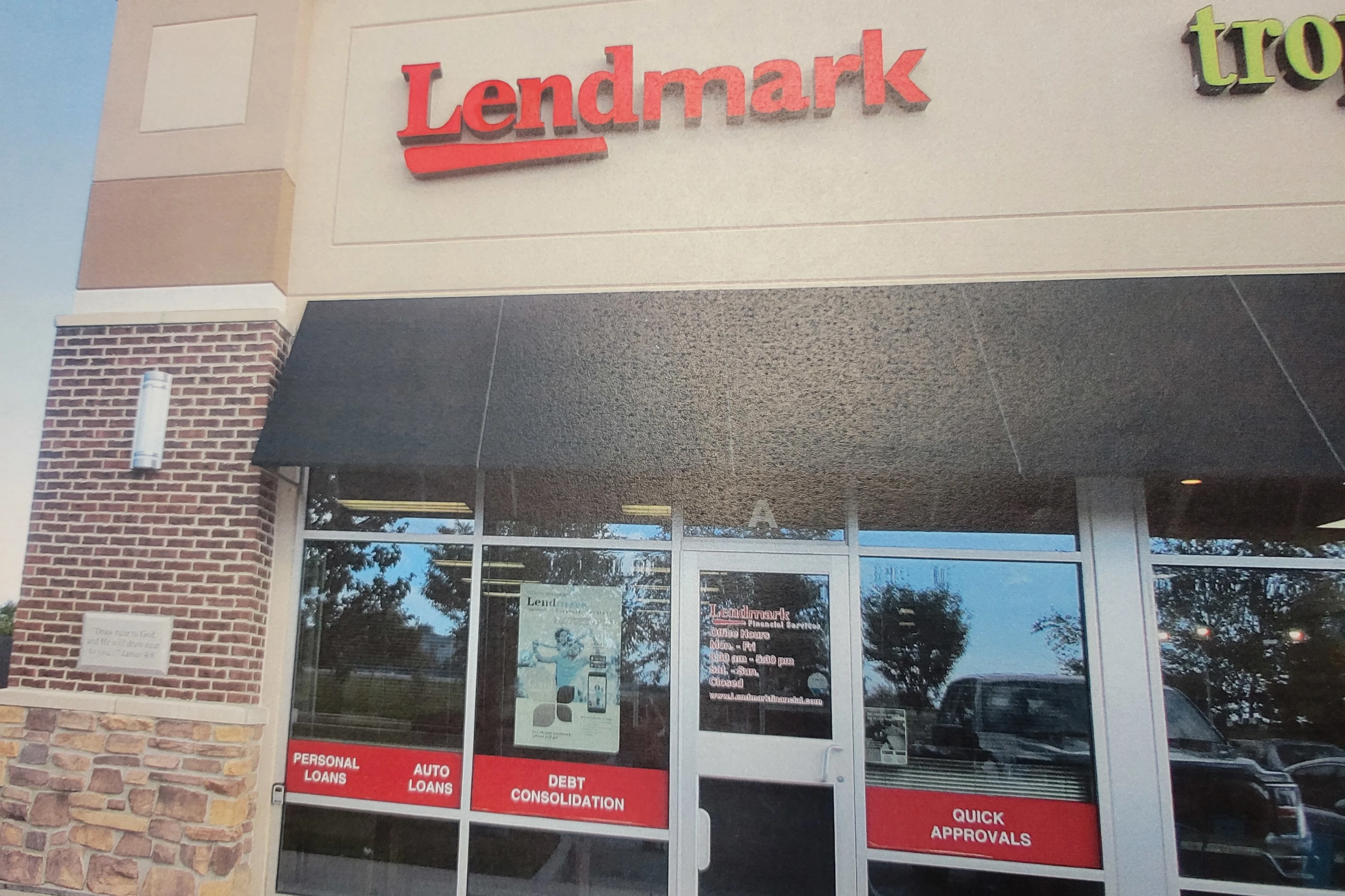 Exterior view of the branch location.