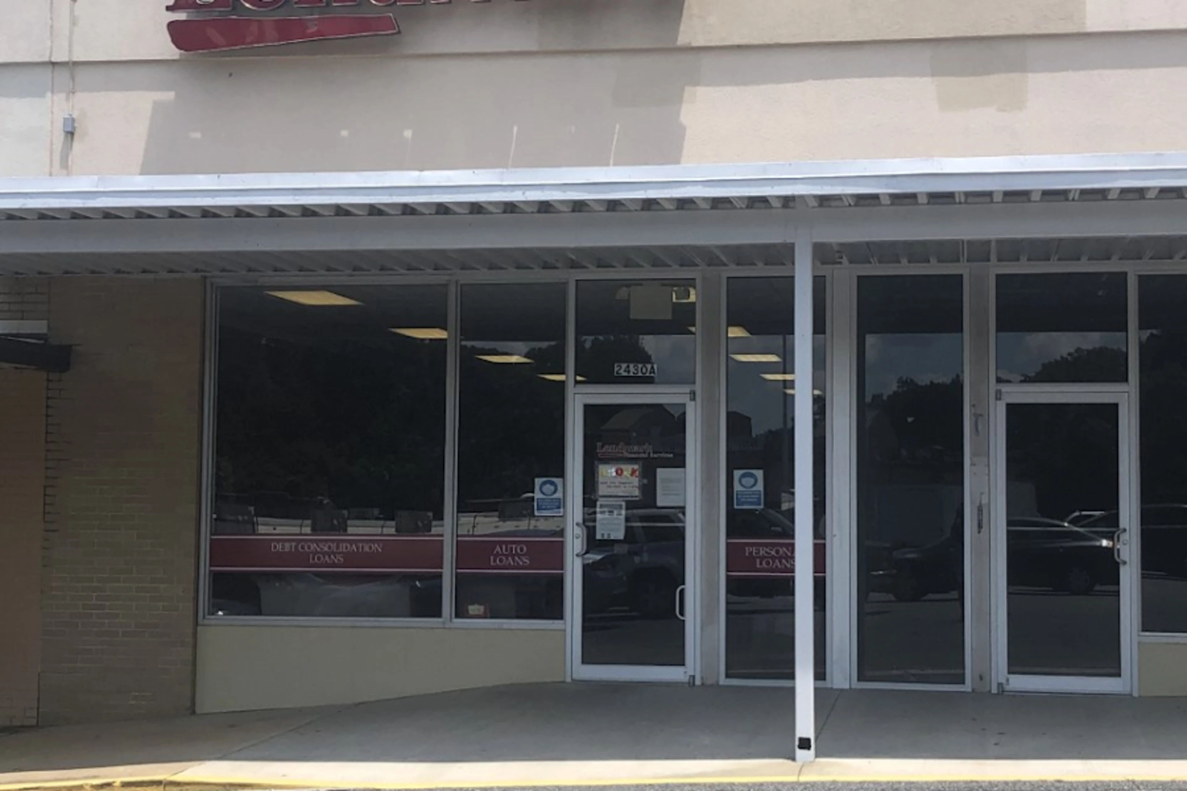 Exterior view of the branch location.