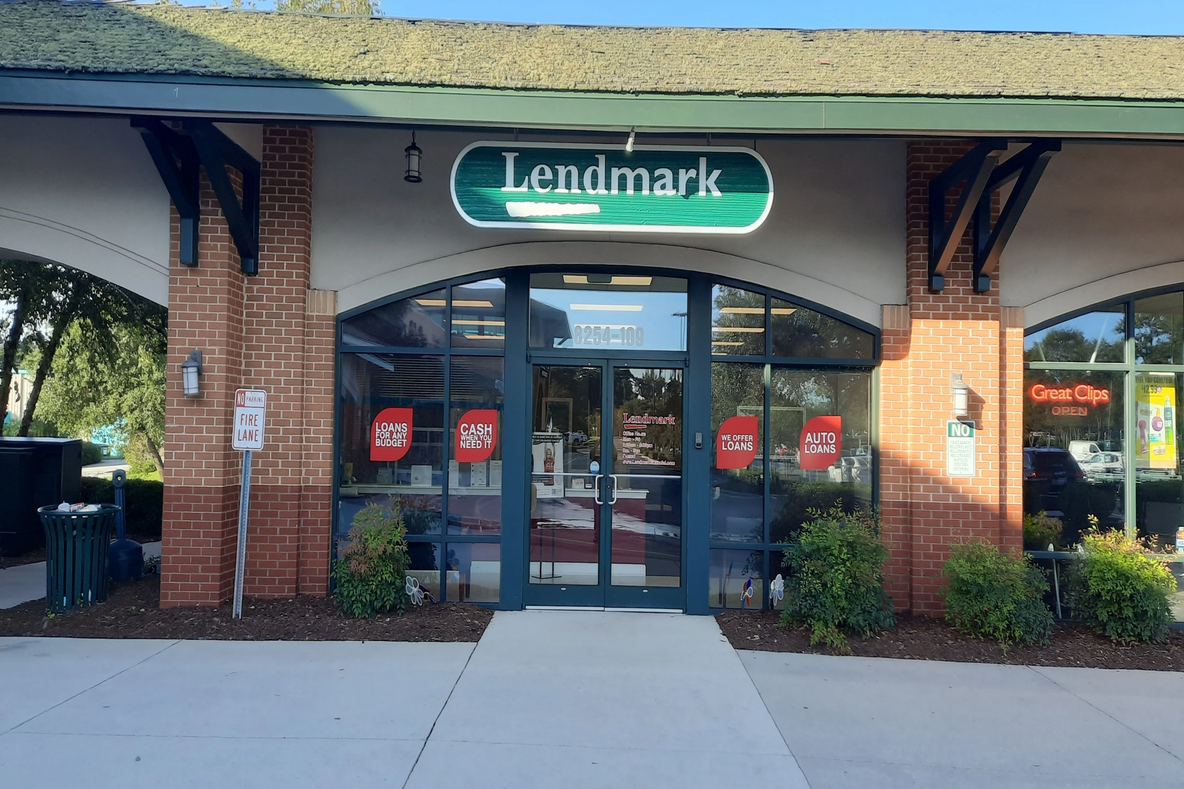 Exterior view of the branch location.