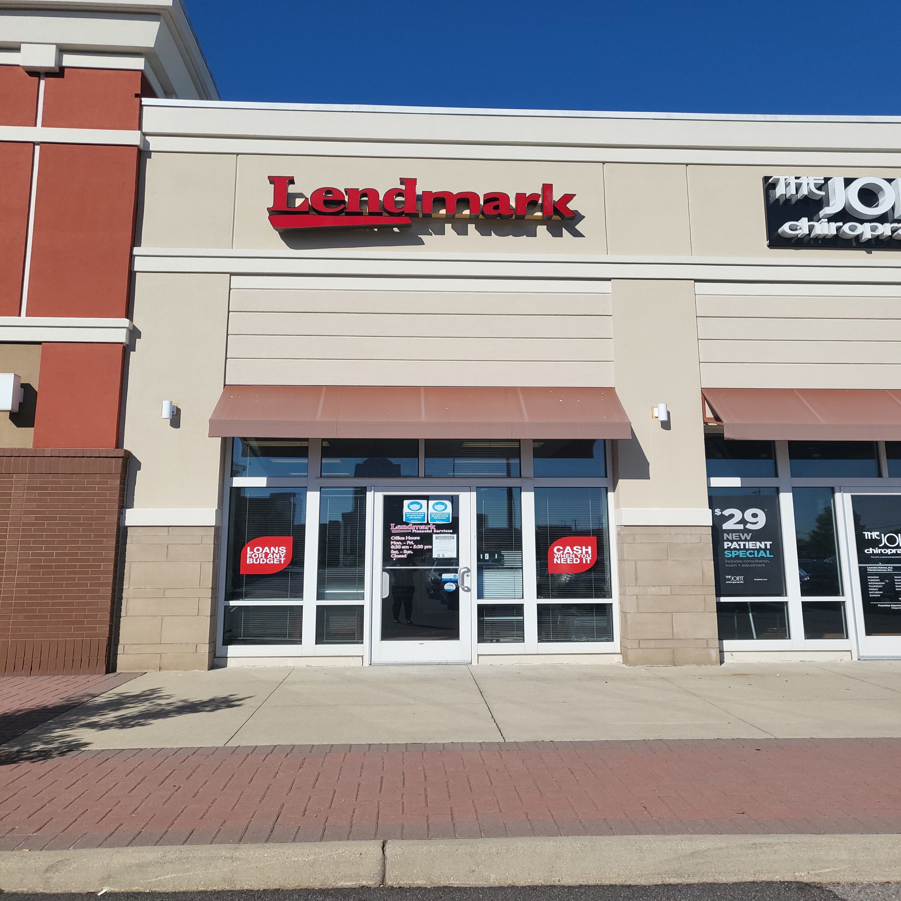 Exterior view of the branch location.