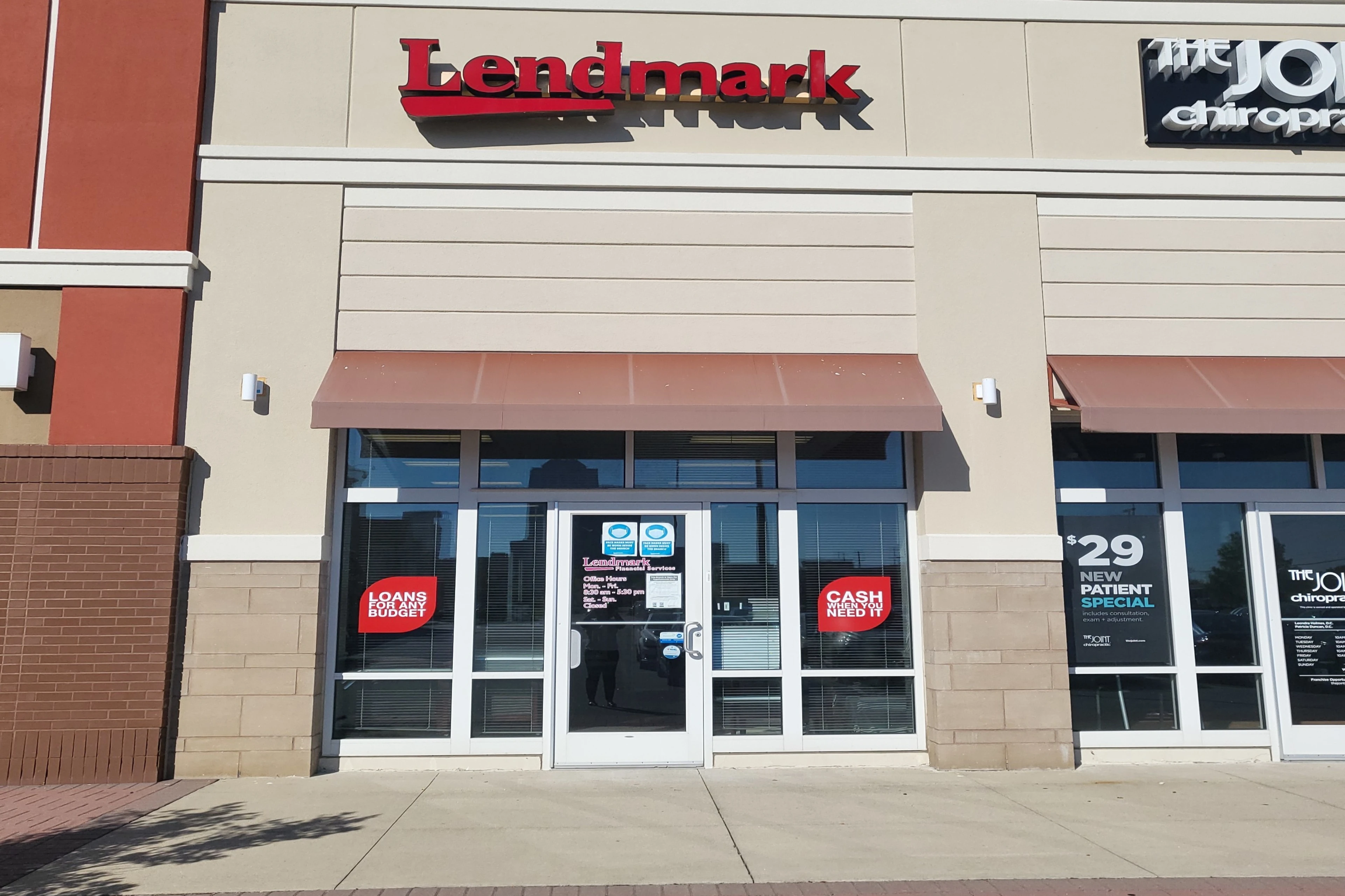 Exterior view of the branch location.
