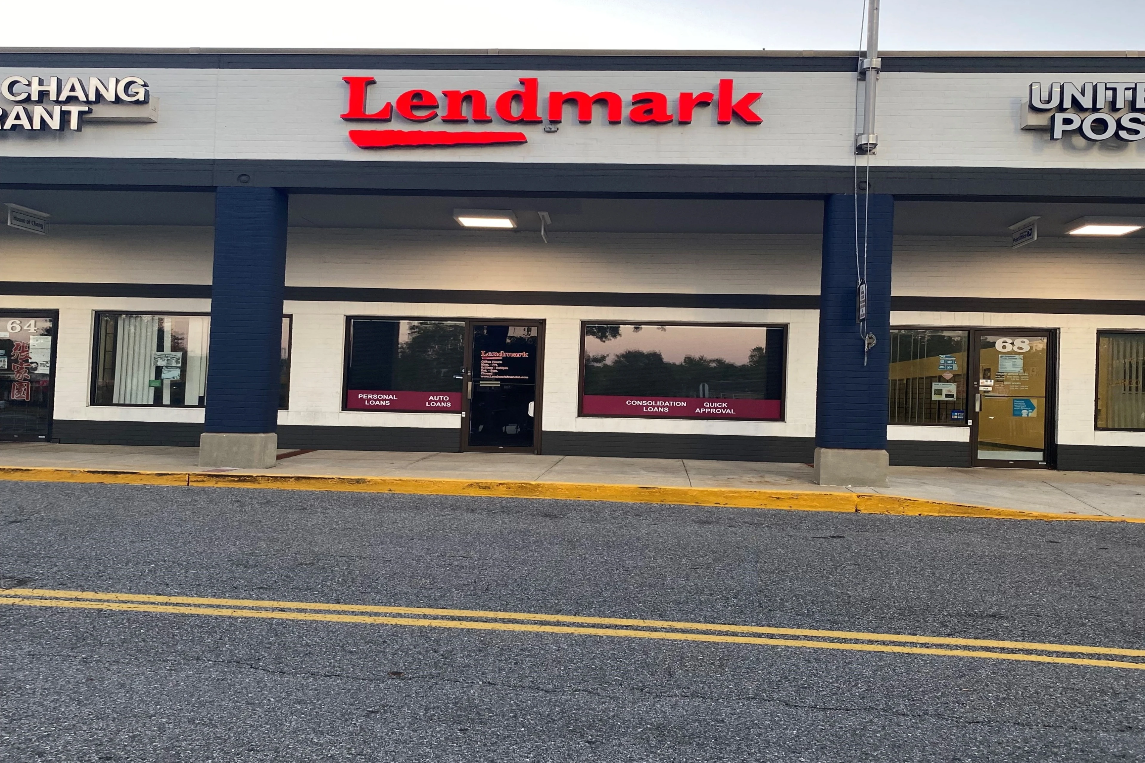 Exterior view of the branch location.