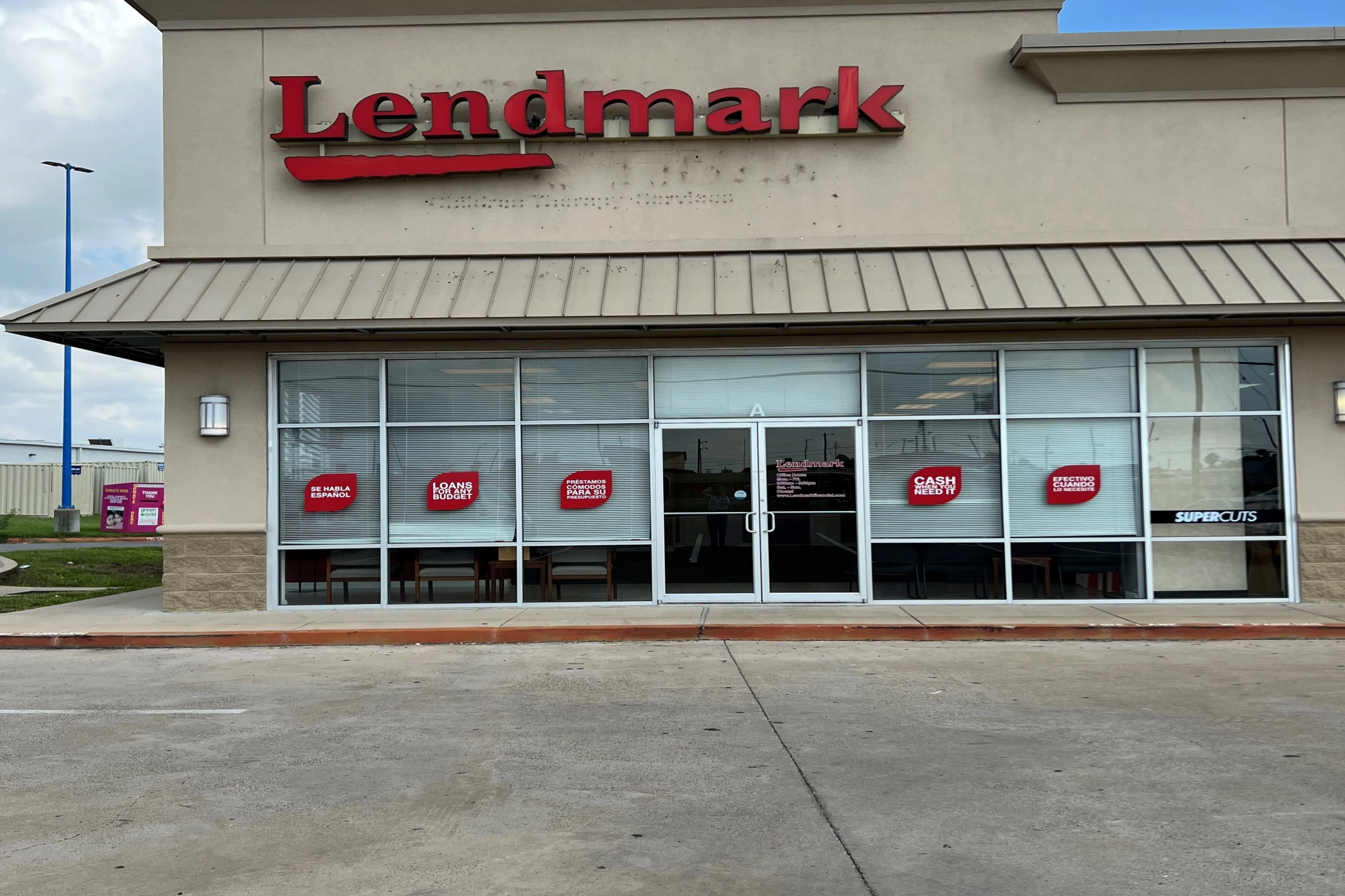 Exterior view of the branch location.