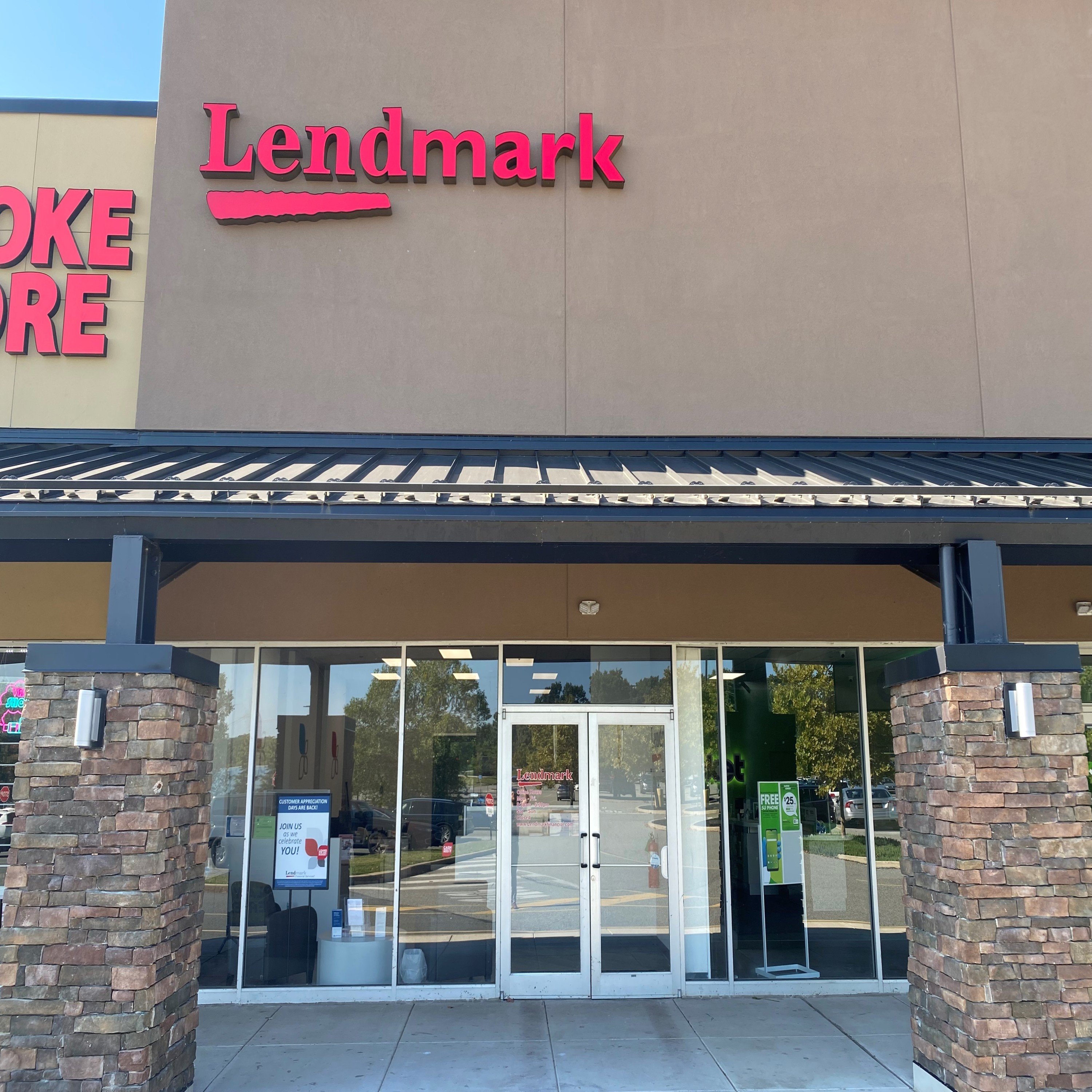 Exterior view of the branch location.
