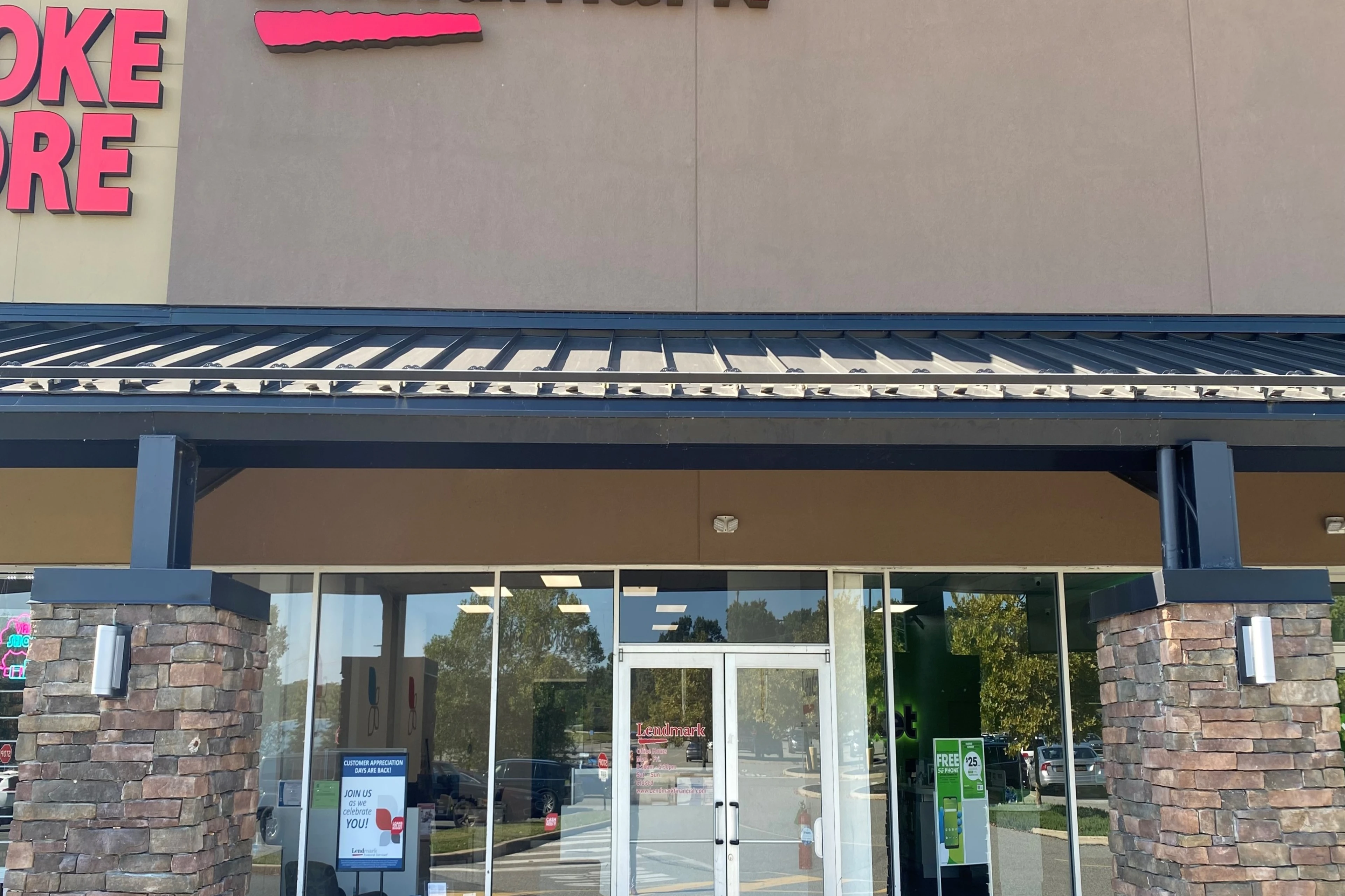 Exterior view of the branch location.