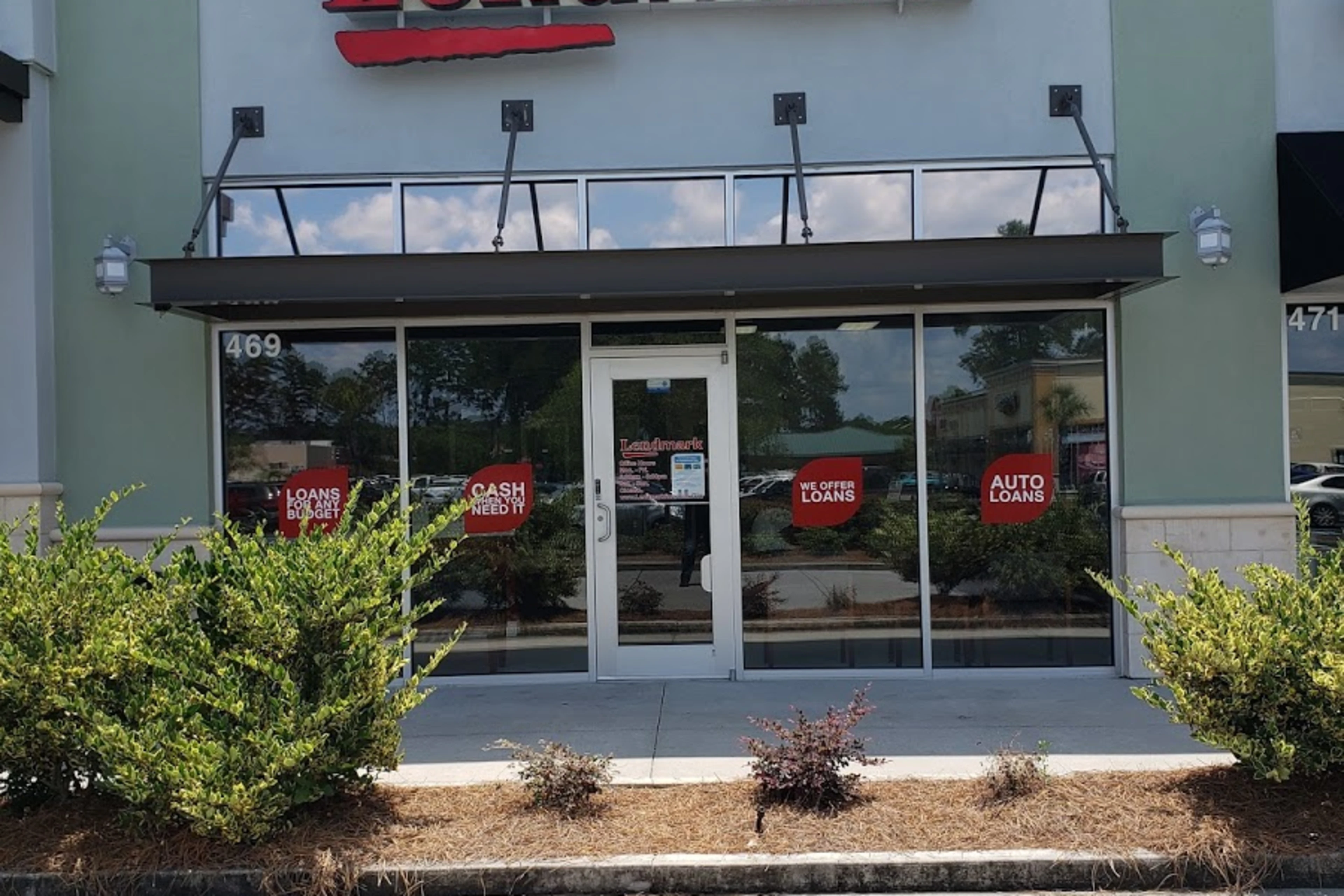 Exterior view of the branch location.